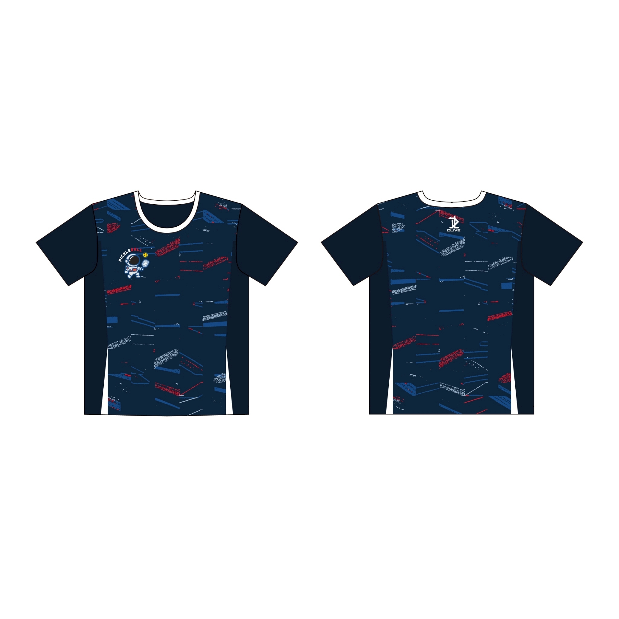 昇華匹克球短T Pickleball 匹克星人 - 排汗短T (共2款)