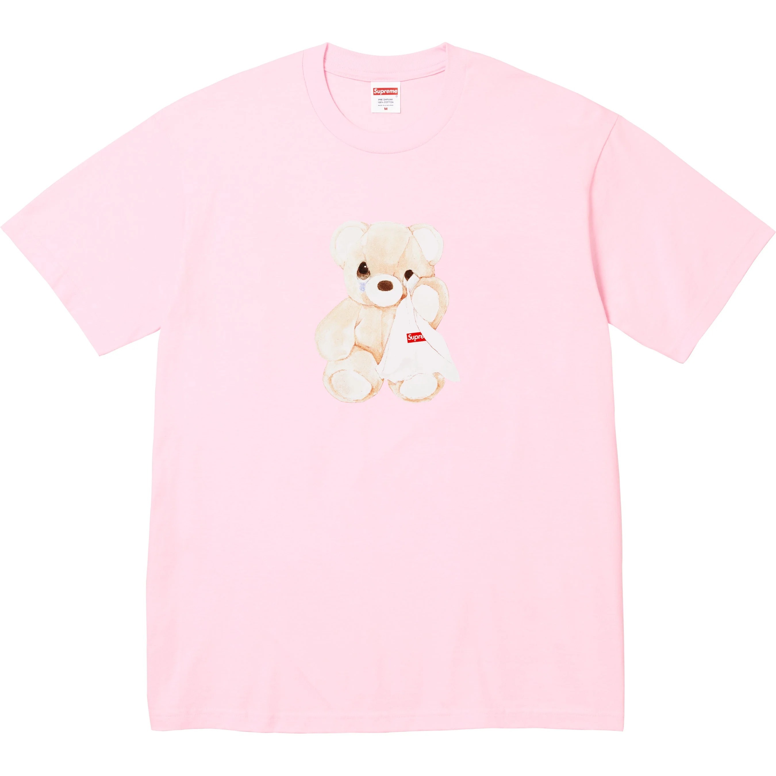 SUPREME SS25 BEAR TEE  LIGHT PINK