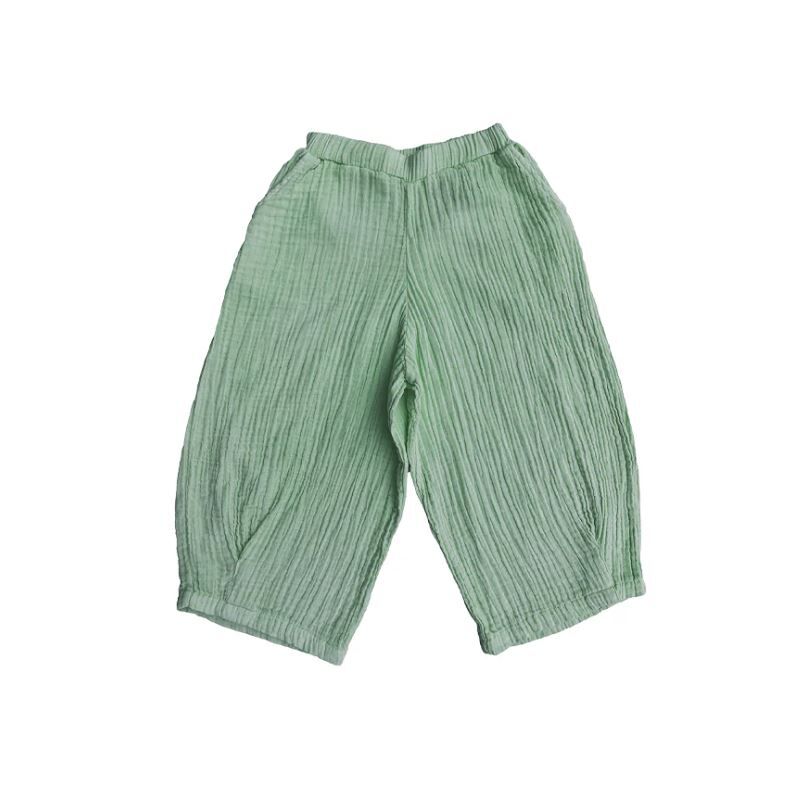 MABLI  棉質褶皺長褲 Crinkle Pants - Laurel