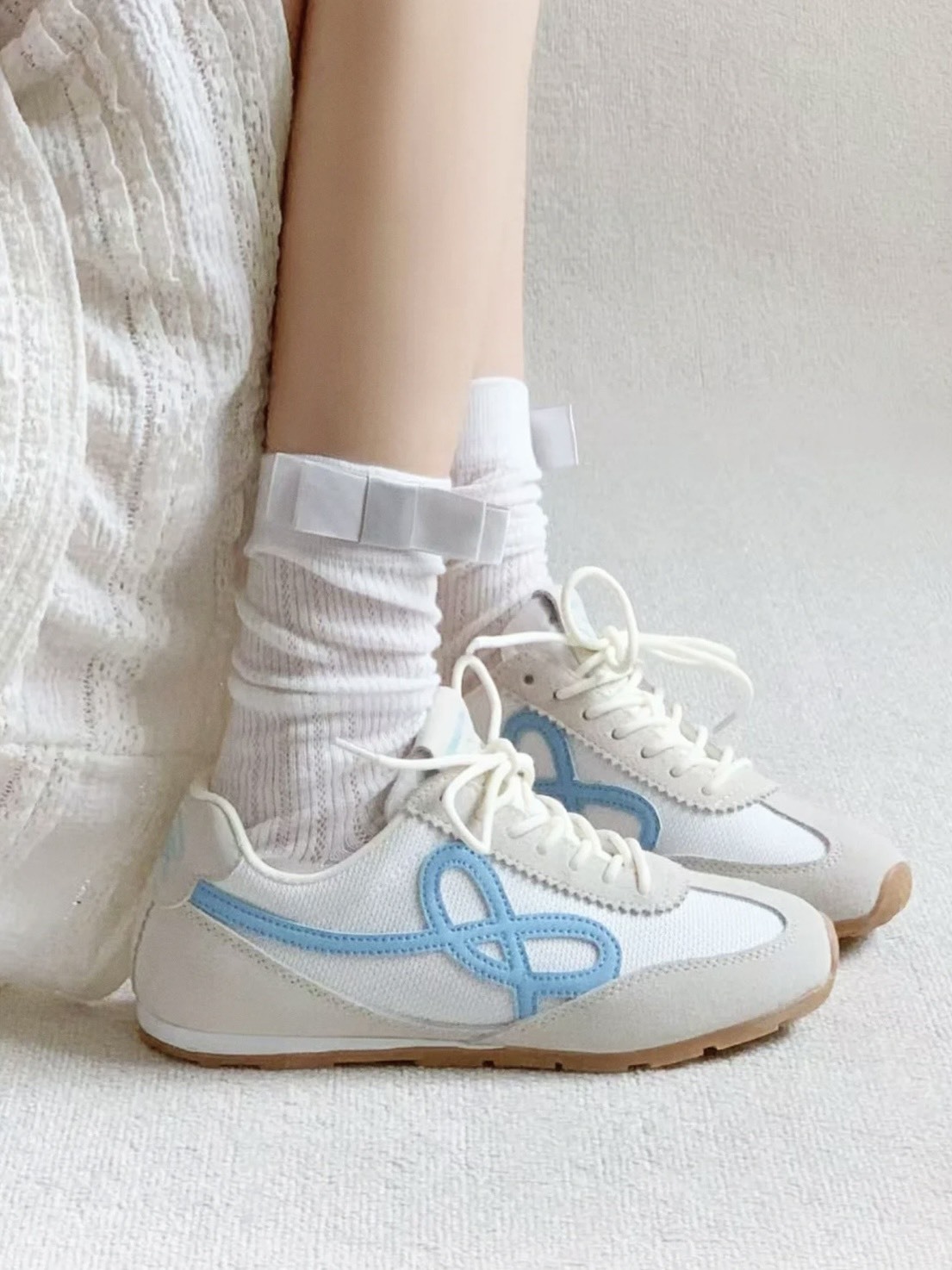 <線上SALE❤️🔥> We Flower 法棍鞋 霧霾藍