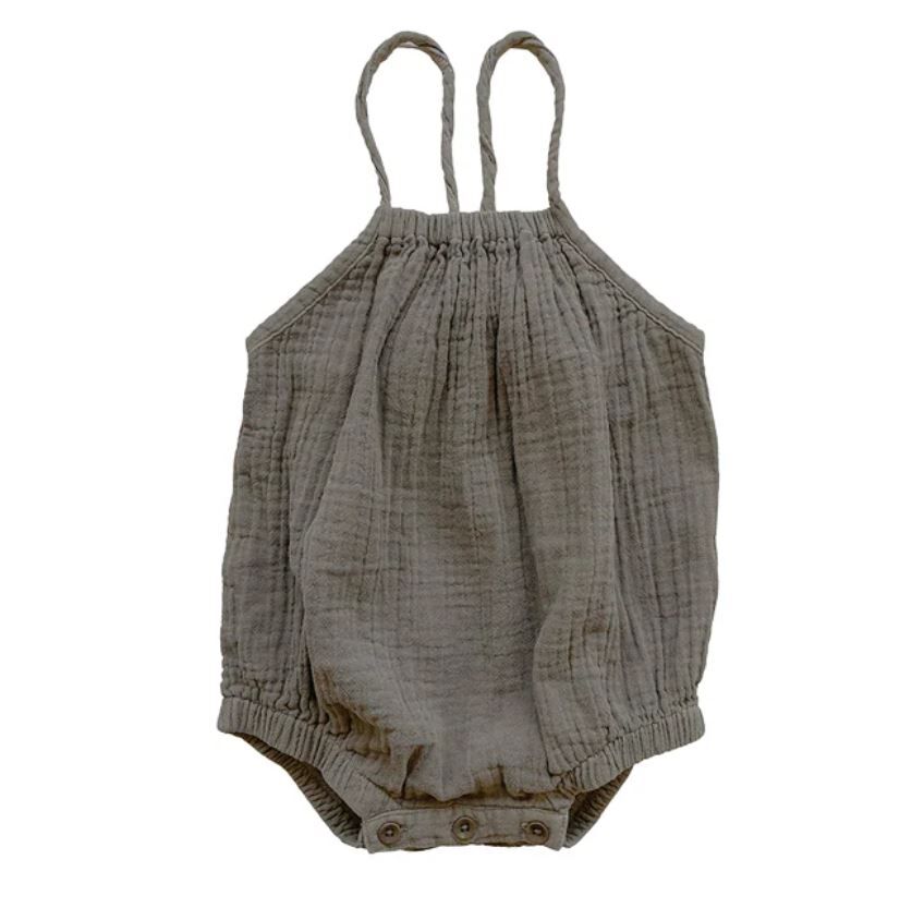 MABLI  褶皺綁帶包屁衣 Crinkle Romper - Koala