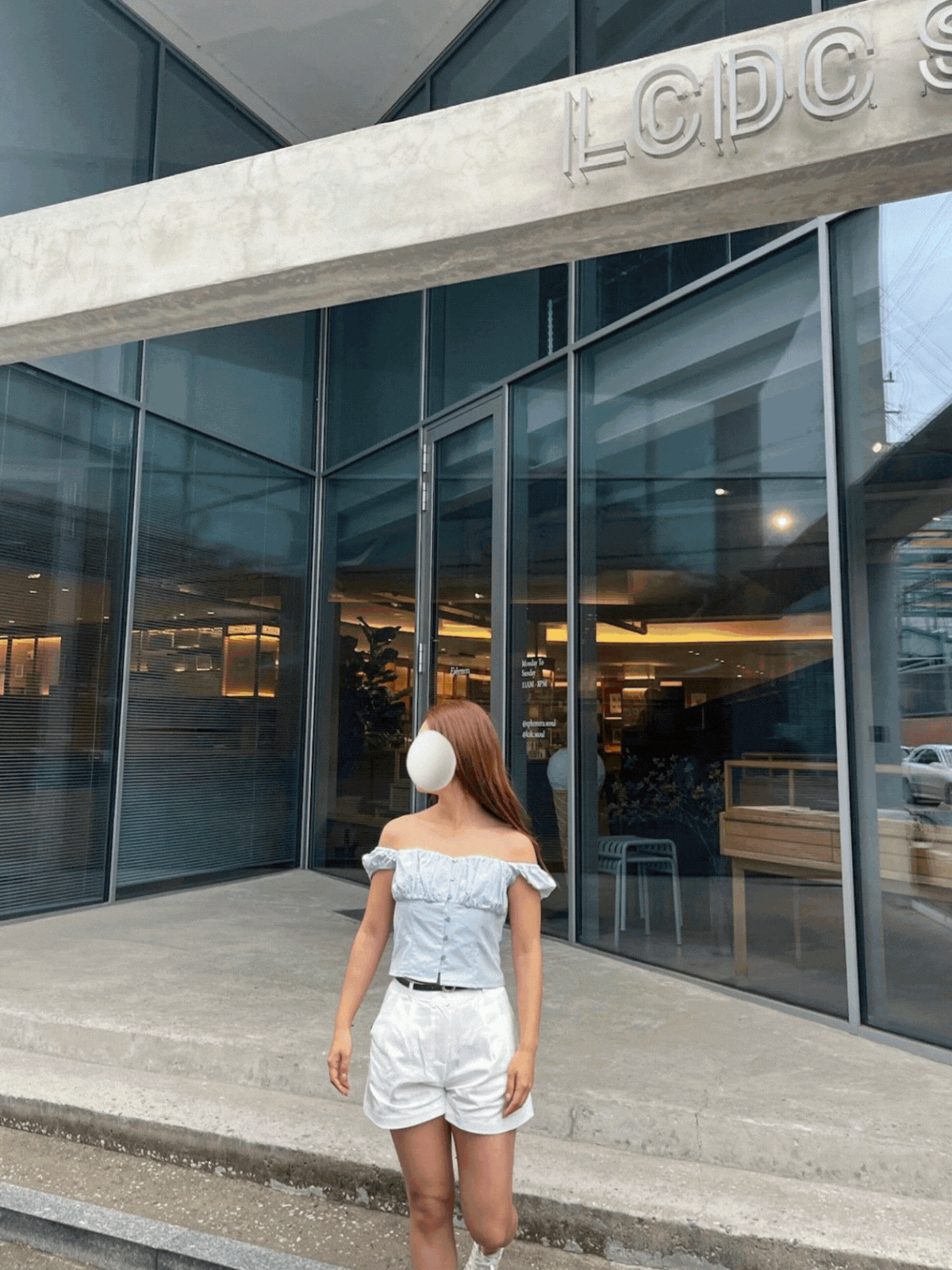 《KR》2way! 溫柔感心形領排鈕上衣