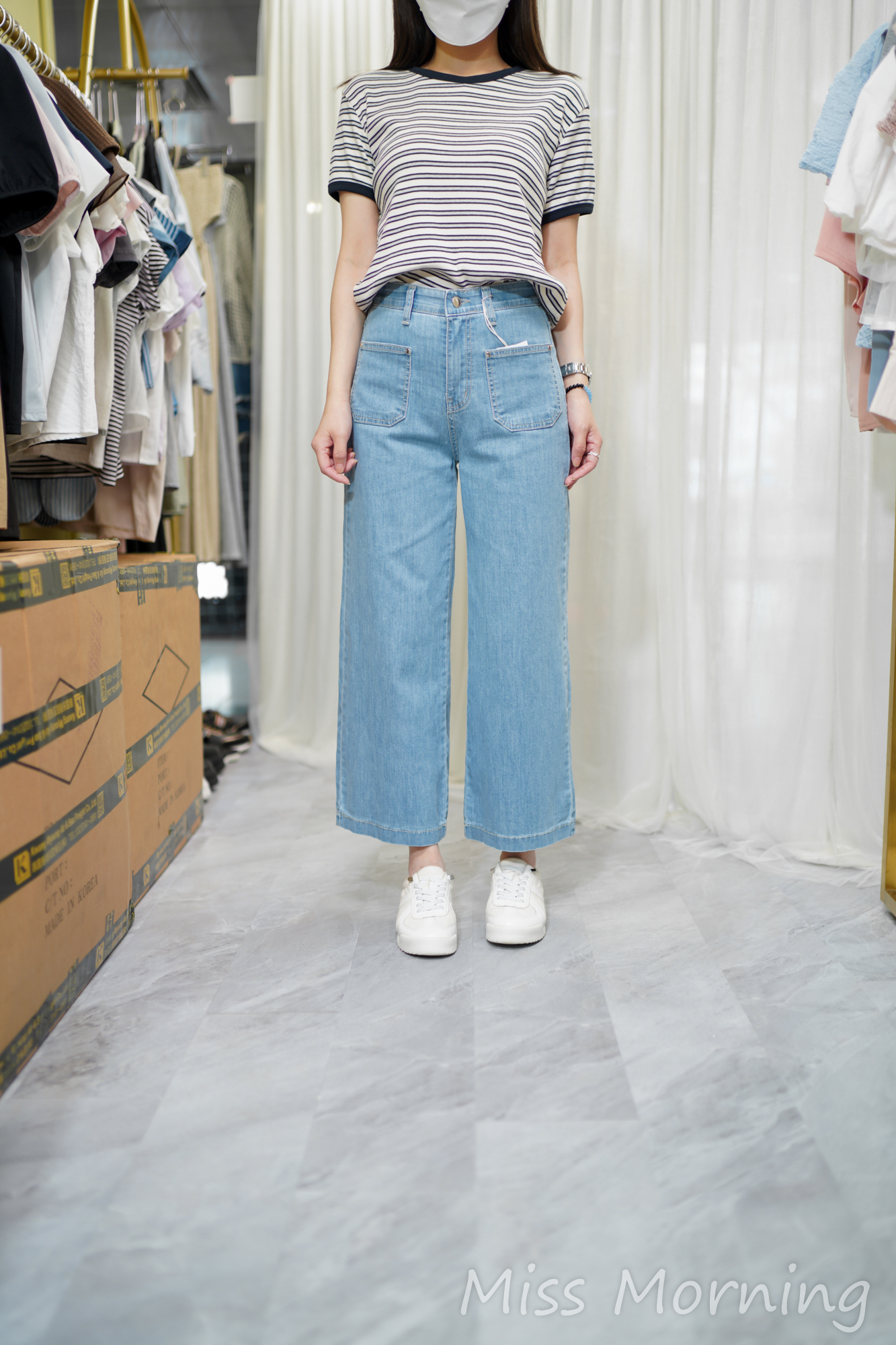 清新條子上衣(14682)