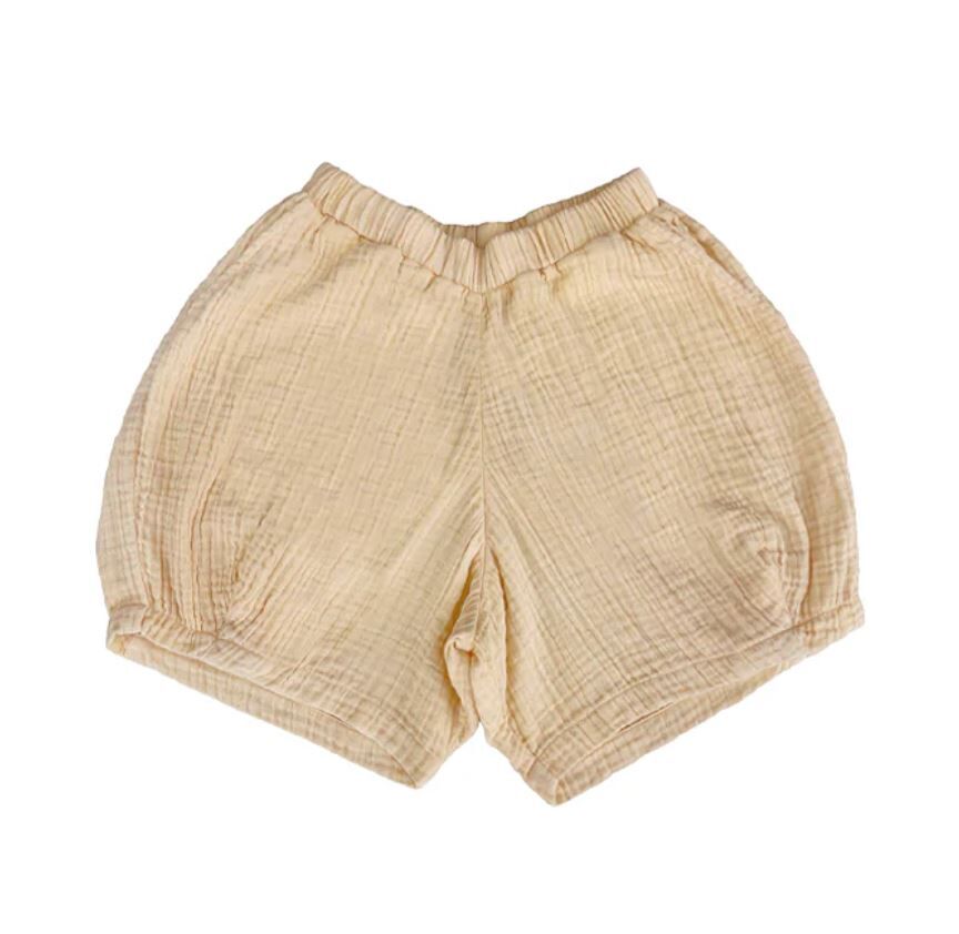 MABLI  棉質褶皺短褲 Crinkle Shorts - Sandstone