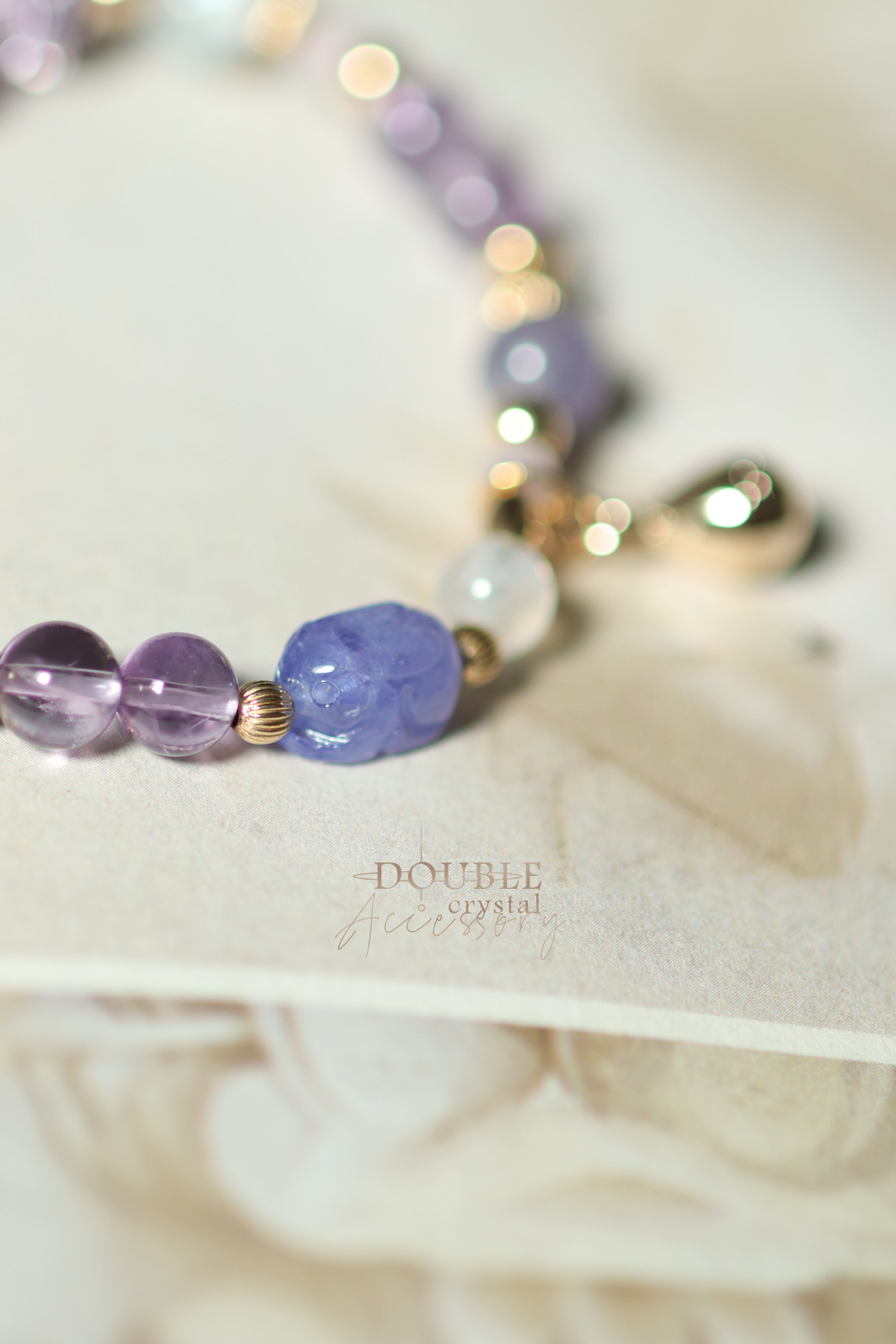 第二層心事：坦桑石兔子．坦桑石．紫鋰輝．紫水晶．藍月光