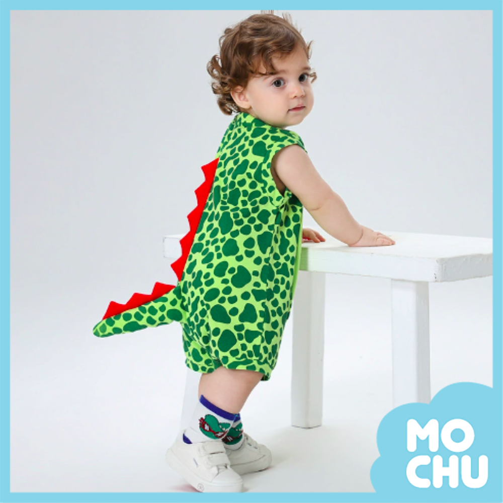 立體尾巴小恐龍連身衣