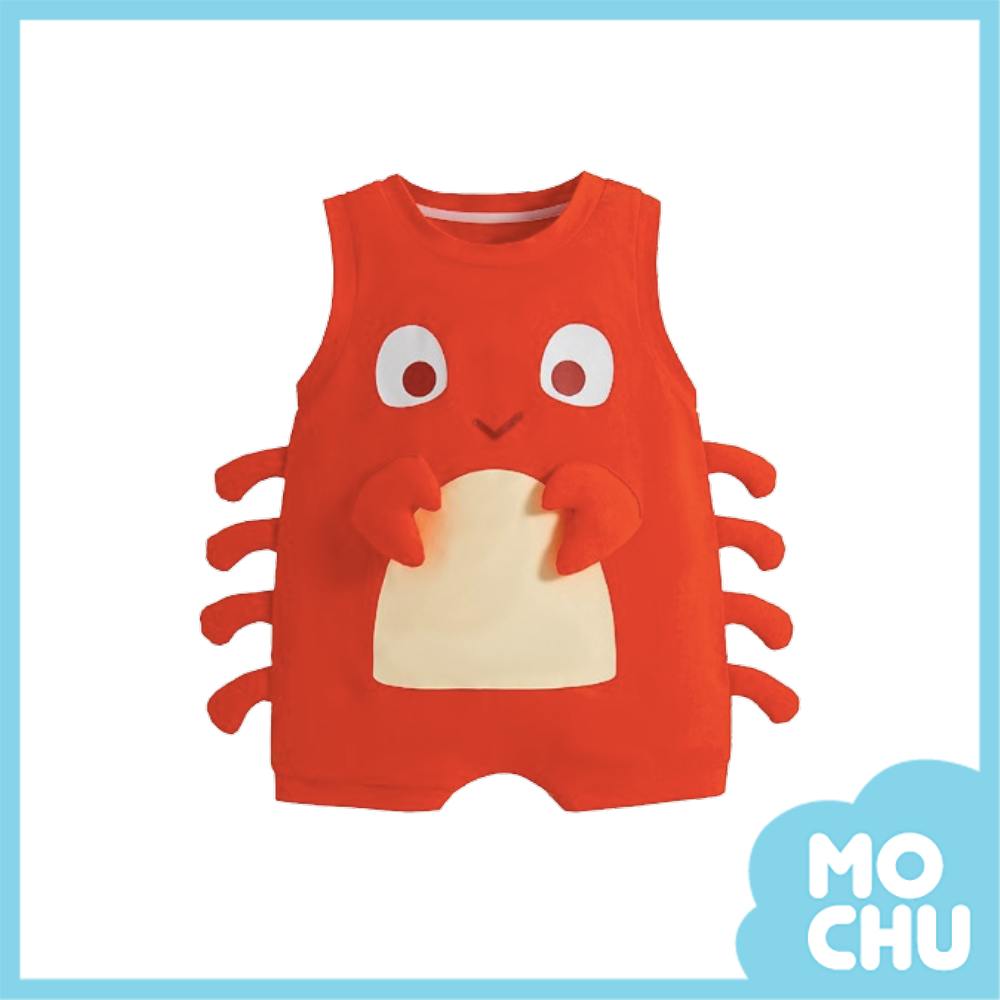 小螃蟹夾夾無袖連身衣