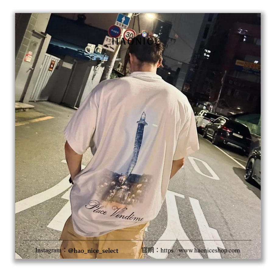 【HAO NICE】時尚尖端✨Balenciaga 巴黎世家 上海經銷商🔥VOGUE聯名系列 旺多姆廣場 燈塔 短袖 短T