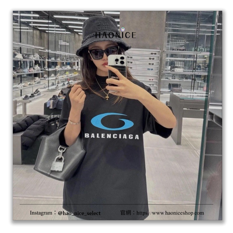 【HAO NICE】輕奢時尚✨Balenciaga 巴黎世家 上海經銷商🔥經典大藍環logo 短袖 短T