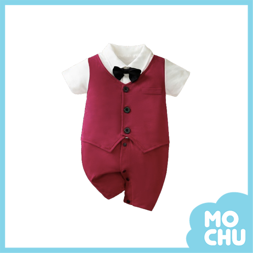 背心紳士假兩件連身衣(二色)