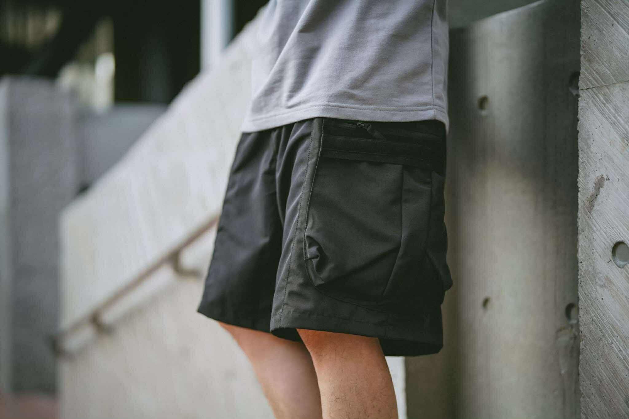 SBG 防潑水 八口袋 立體剪裁 工裝短褲  058