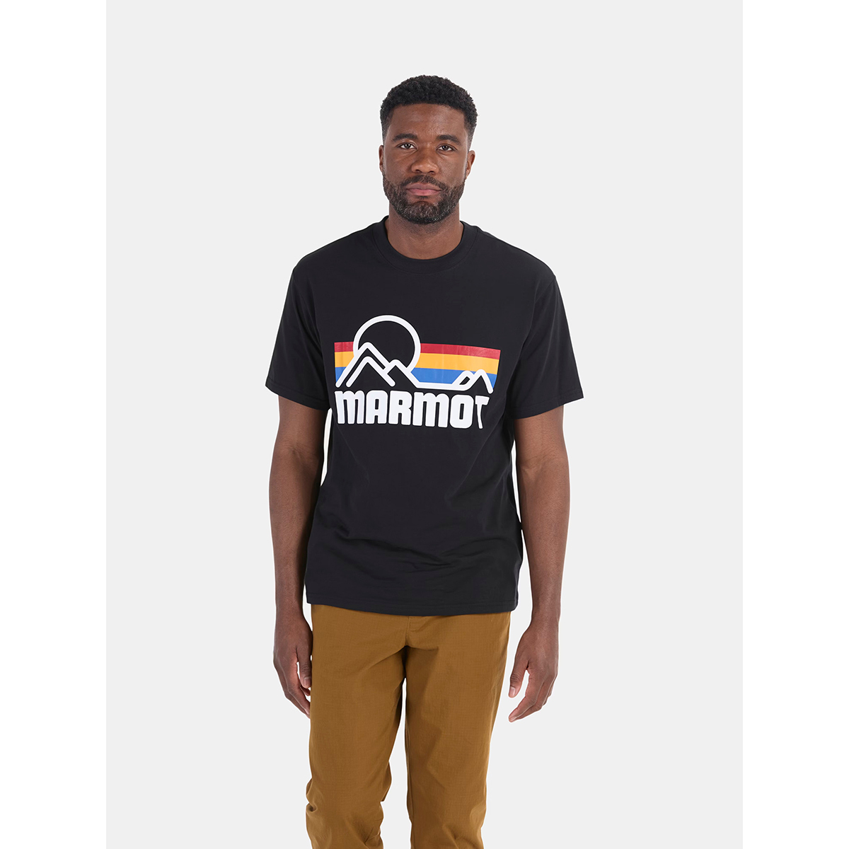 Marmot Men's Coastal Short-Sleeve T-Shirt 男款快乾短袖 LOGO T M14253-23908 Black/Multi [HappyOutdoor]