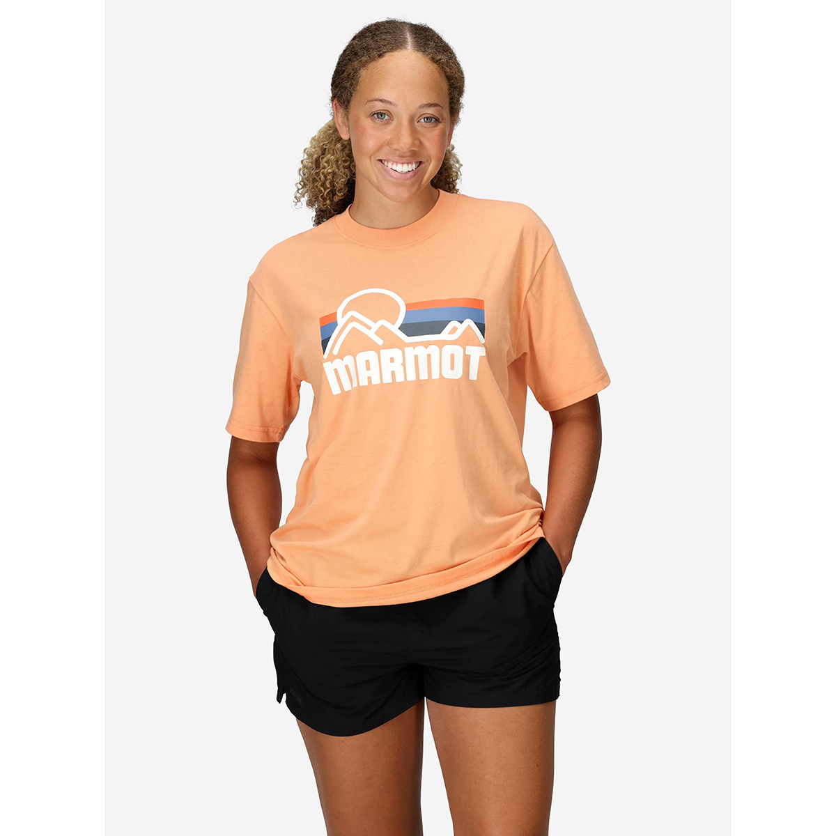 Marmot Women's Coastal Short-Sleeve T-Shirt 女款快乾短袖 LOGO T M14255-24364 Fresh Apricot [HappyOutdoor]