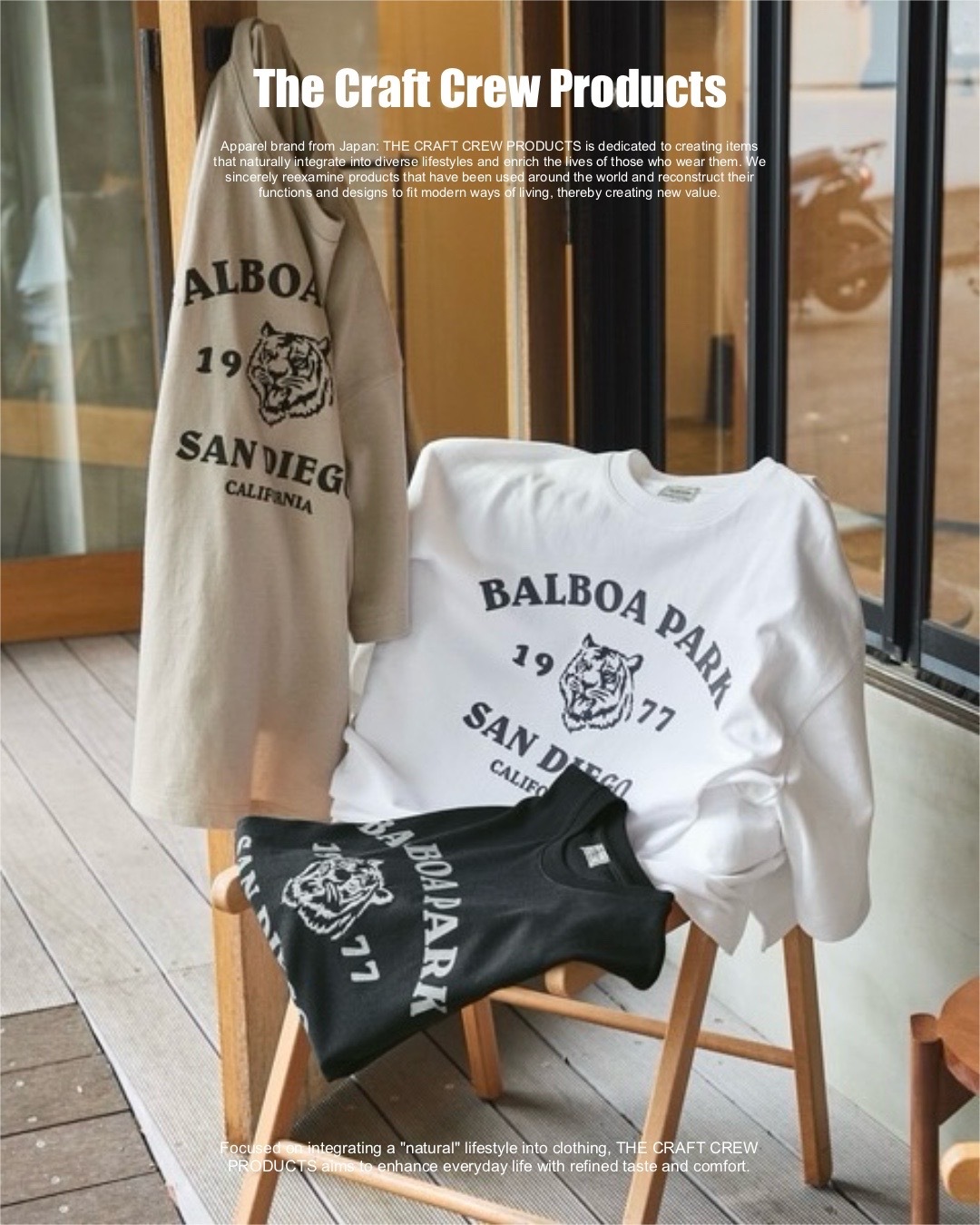 #現貨 THE CRAFT CREW PRODUCTS 大輪廓 動物圖案學院風印花短踢 兩款