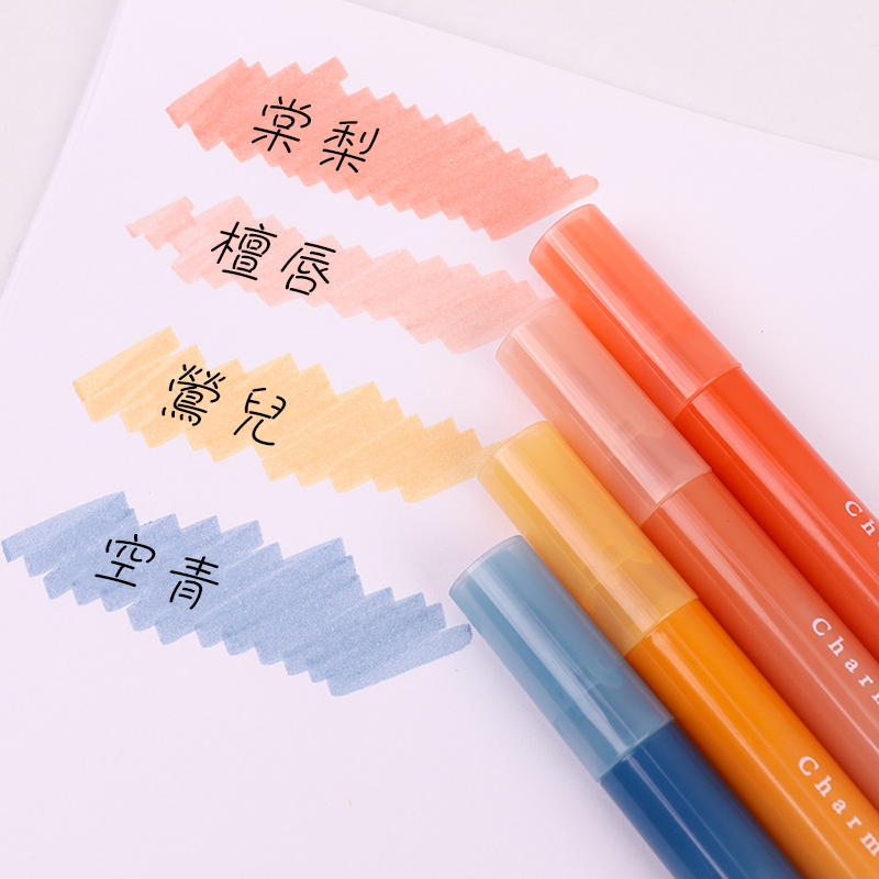 現貨區 集物社文具復古色螢光筆(1支裝) KM7251