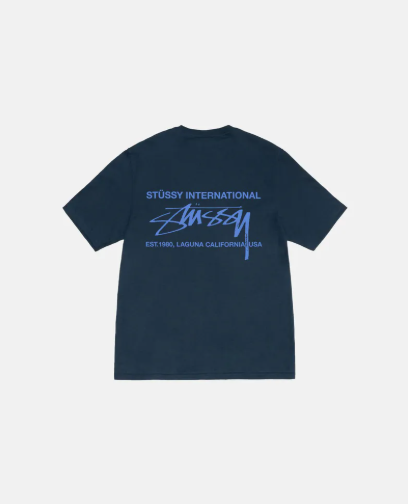 2024AW STUSSY SMOOTH INTERNATIONAL TEE 國際 字體 LOGO 短T XL