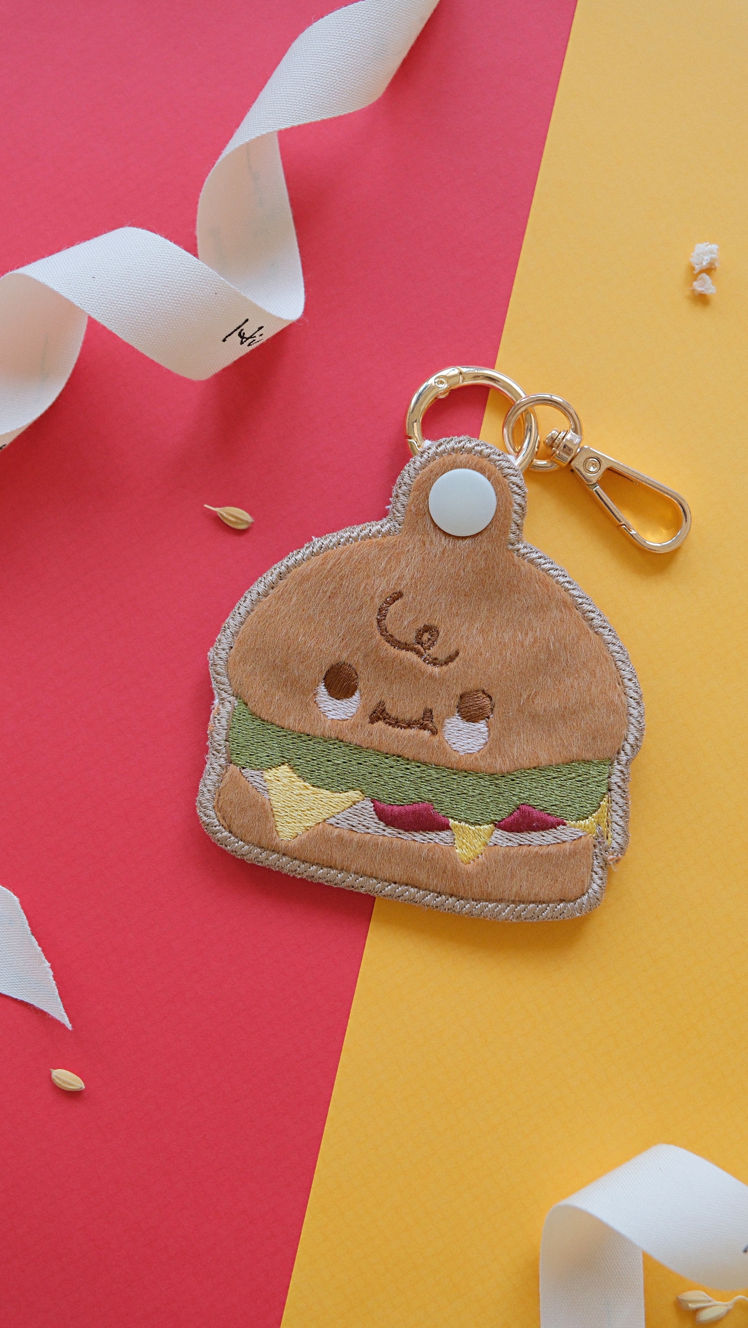 Hi Y.P store-刺繡鑰匙圈-獨家設計-漢堡