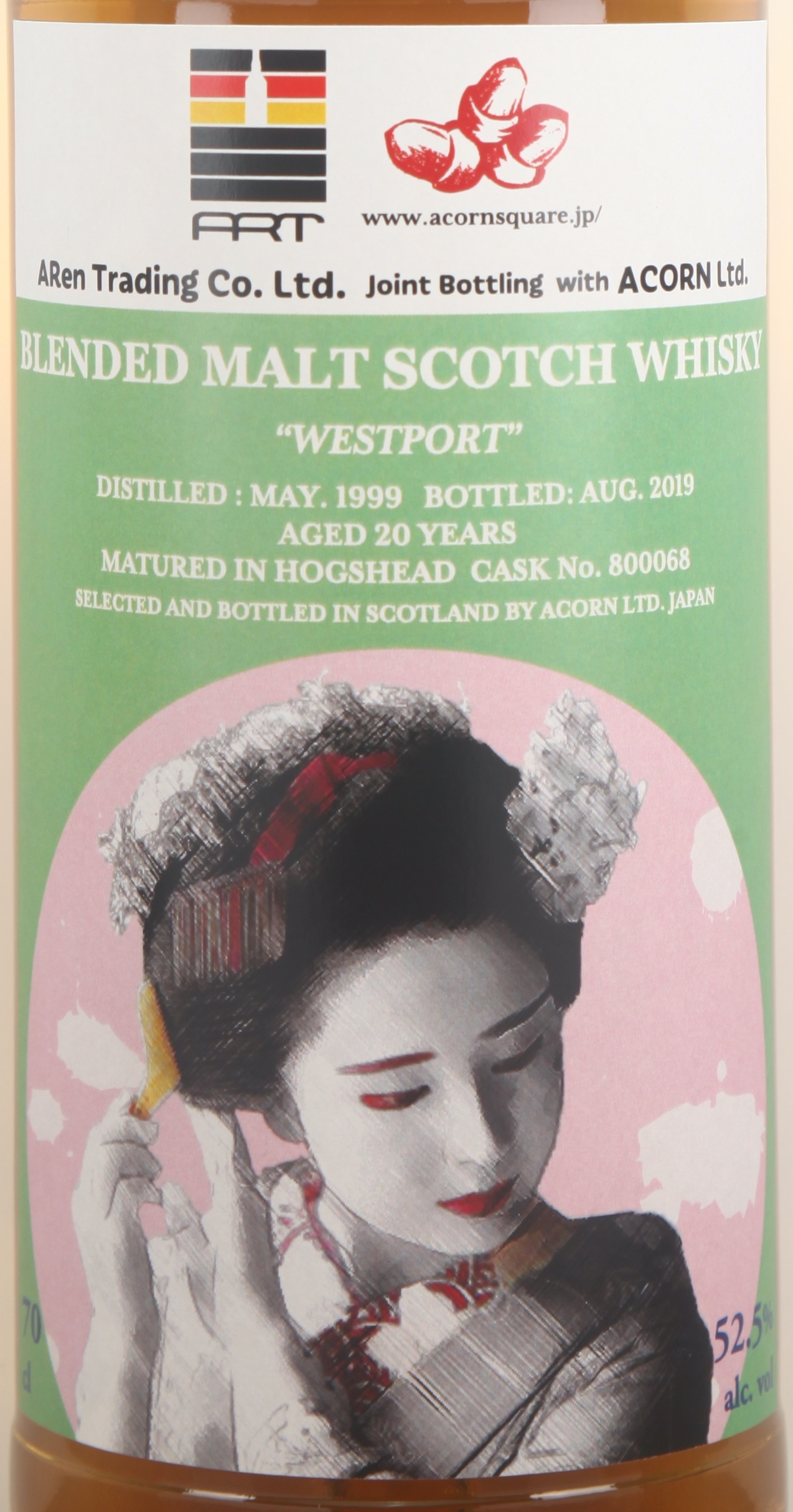 Westport 1999/2019 20yo Hogshead #800068 52.5% Acorn x ARen