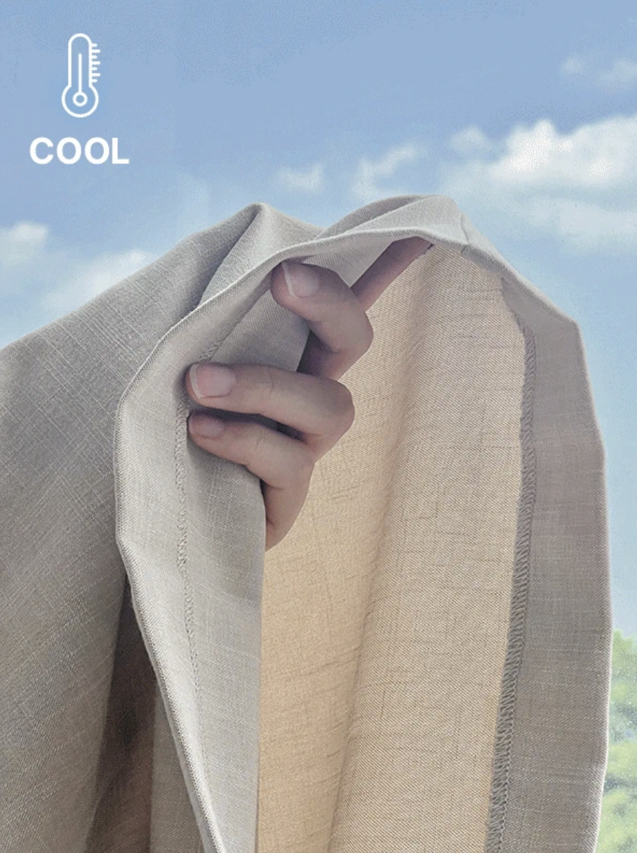 預訂｜SLOWAND #SLOWMADE 三摺設計涼感闊腳西褲 (2 Color)