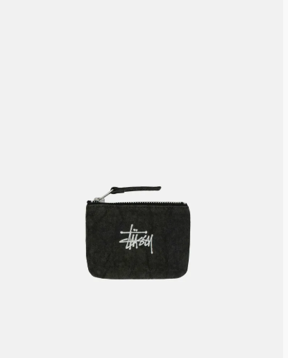 2025SS STUSSY CANVAS COIN POUCH 水洗 帆布 卡片包 小包 零錢包