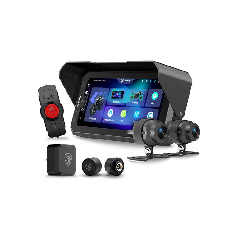 Pernis 寶麗萊 MS700CL Carplay 摩托車多媒體連動 雙鏡行車記錄器