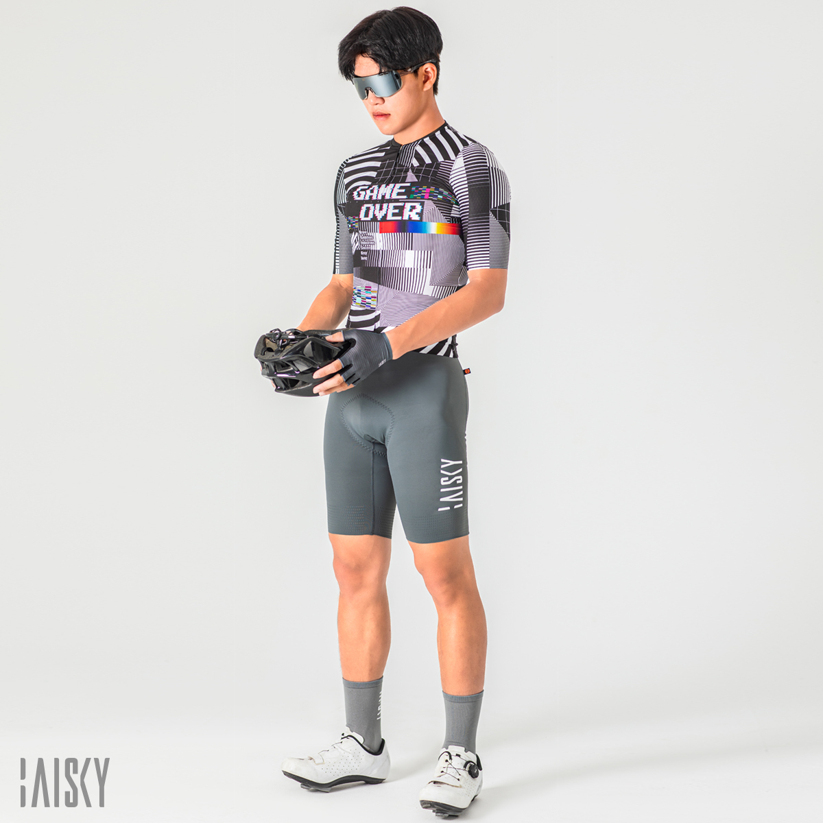 男款空力短車衣 終結 黑