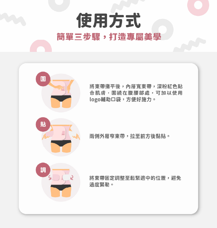 赫媽咪機能束腹帶 使用方式