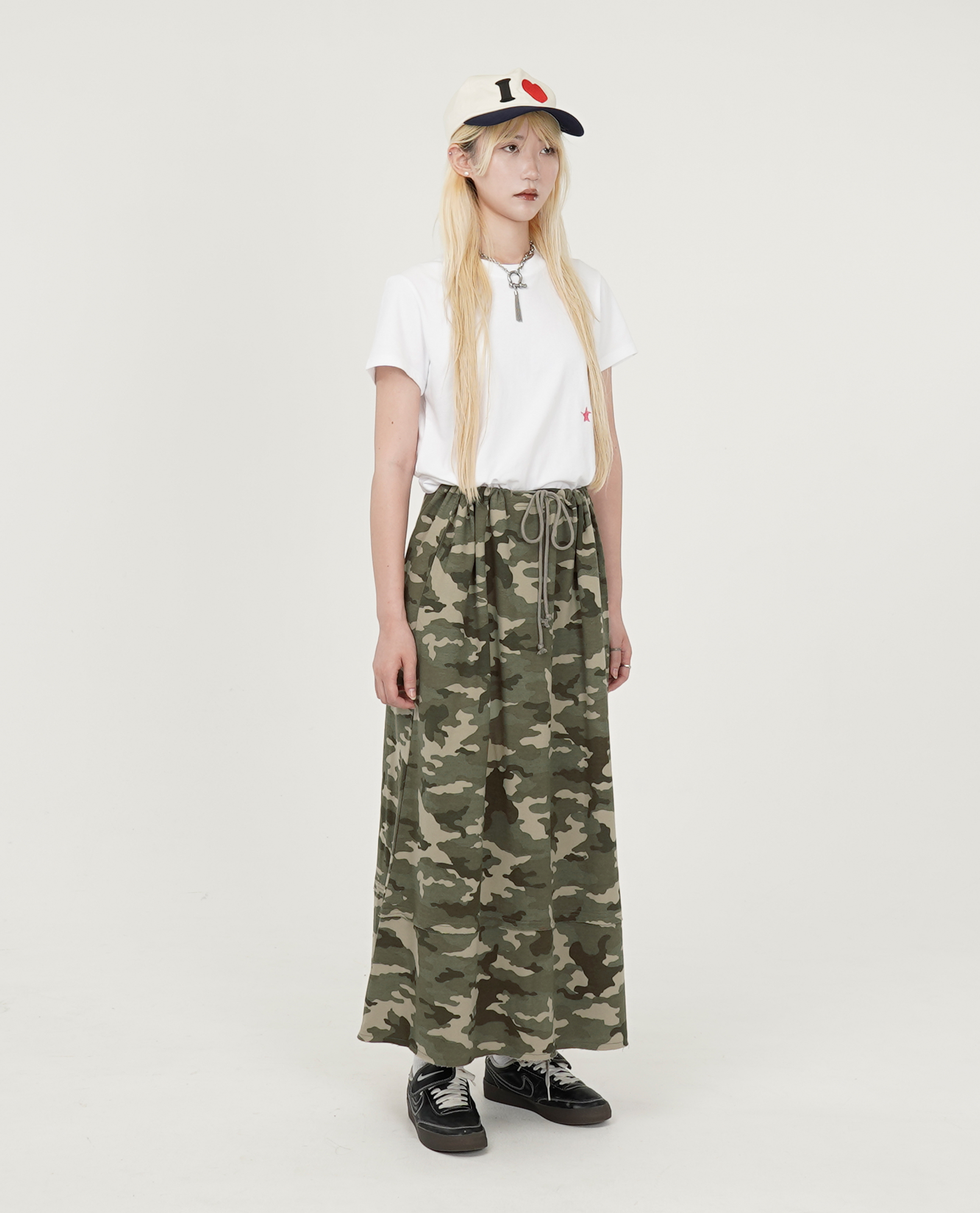 WEBHOUSE Twister Star Sweat Long Skirt - 25SS