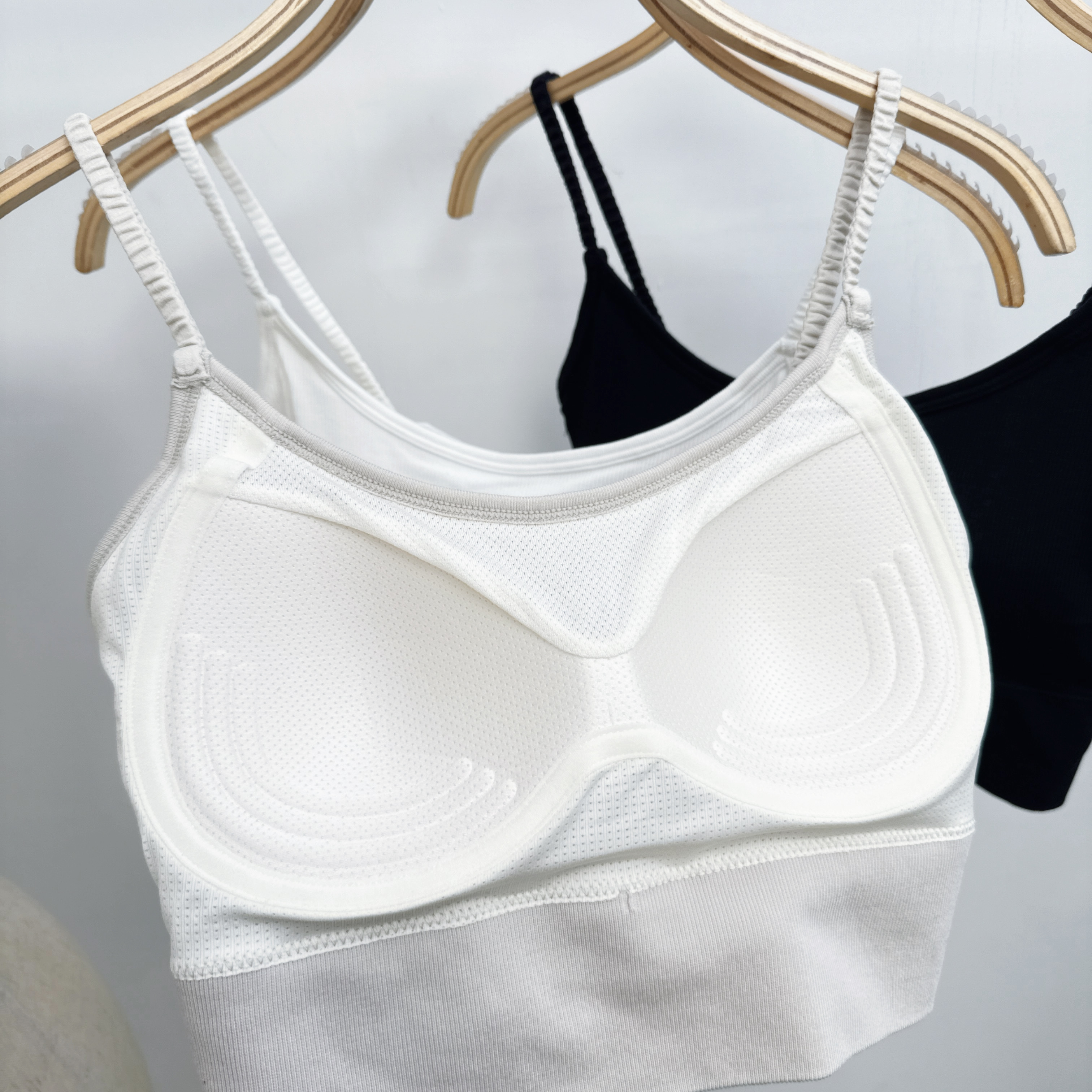 #F8294-小交叉U背皺皺吊帶莫代爾羅紋CasualBra (A240-A243)