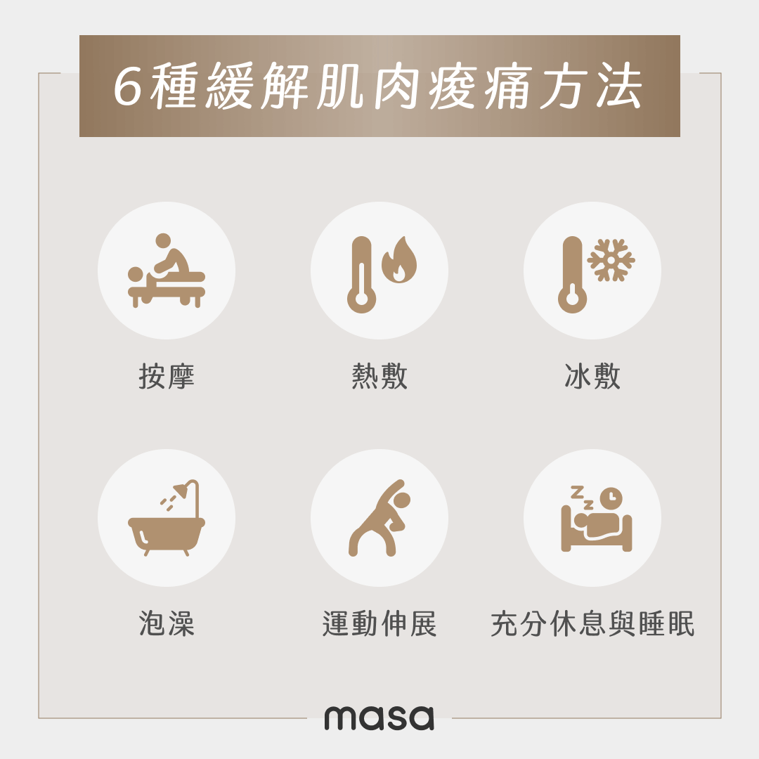 6 種緩解肌肉痠痛方法