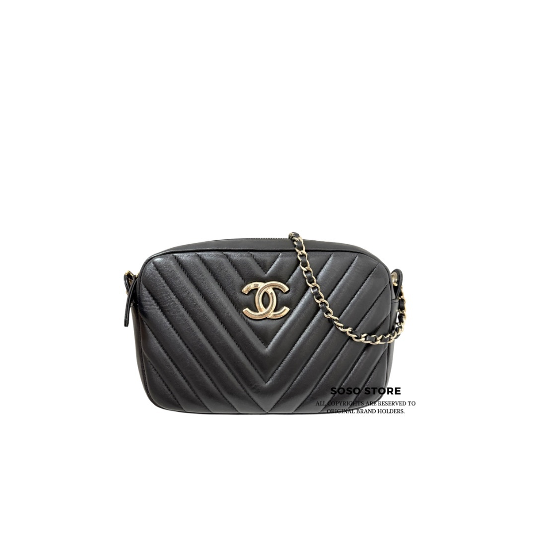 Chanel Camera Bag - Black / Ghw