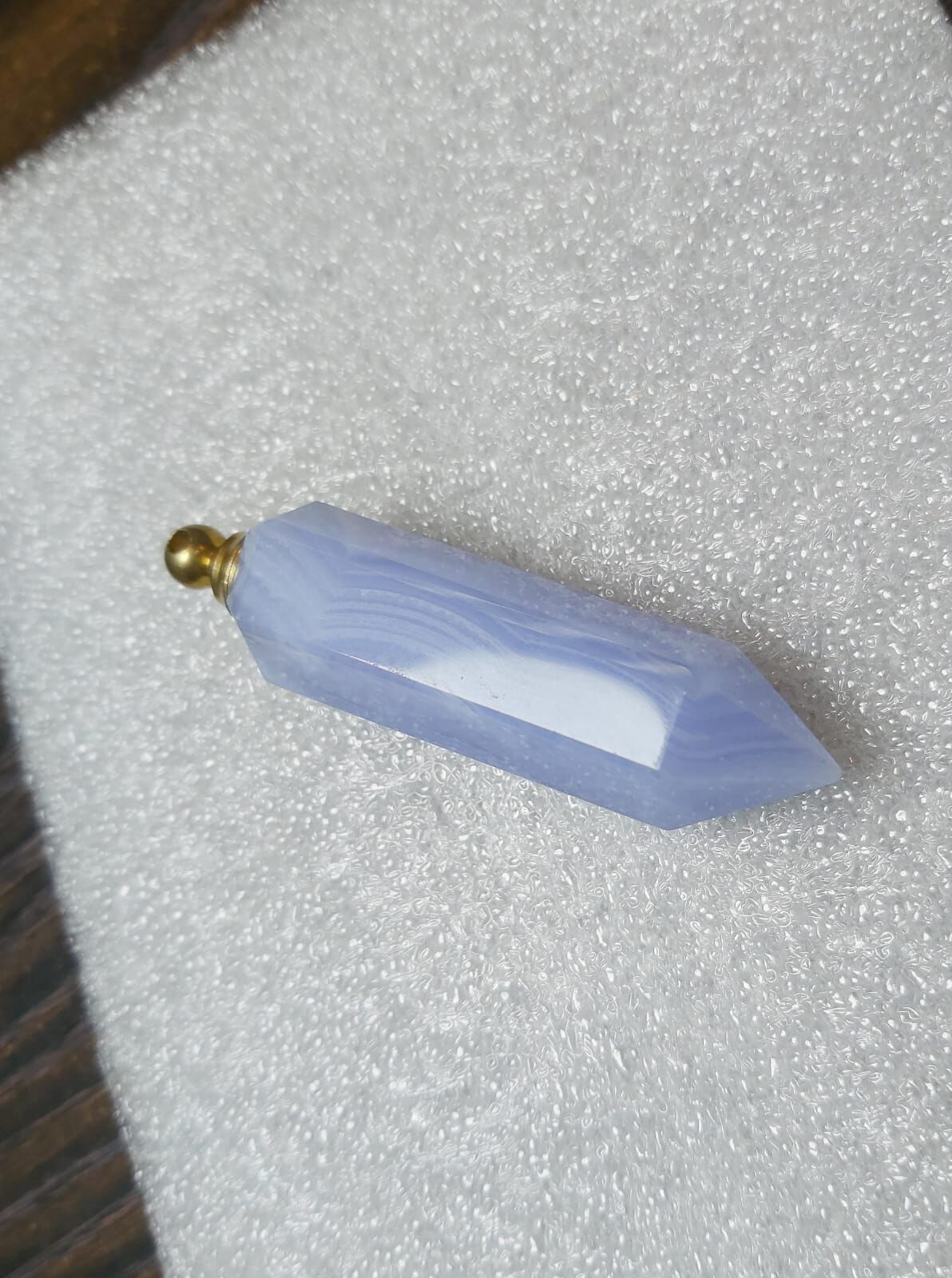 藍紋瑪瑙香水瓶吊墜 (H6 CR793)