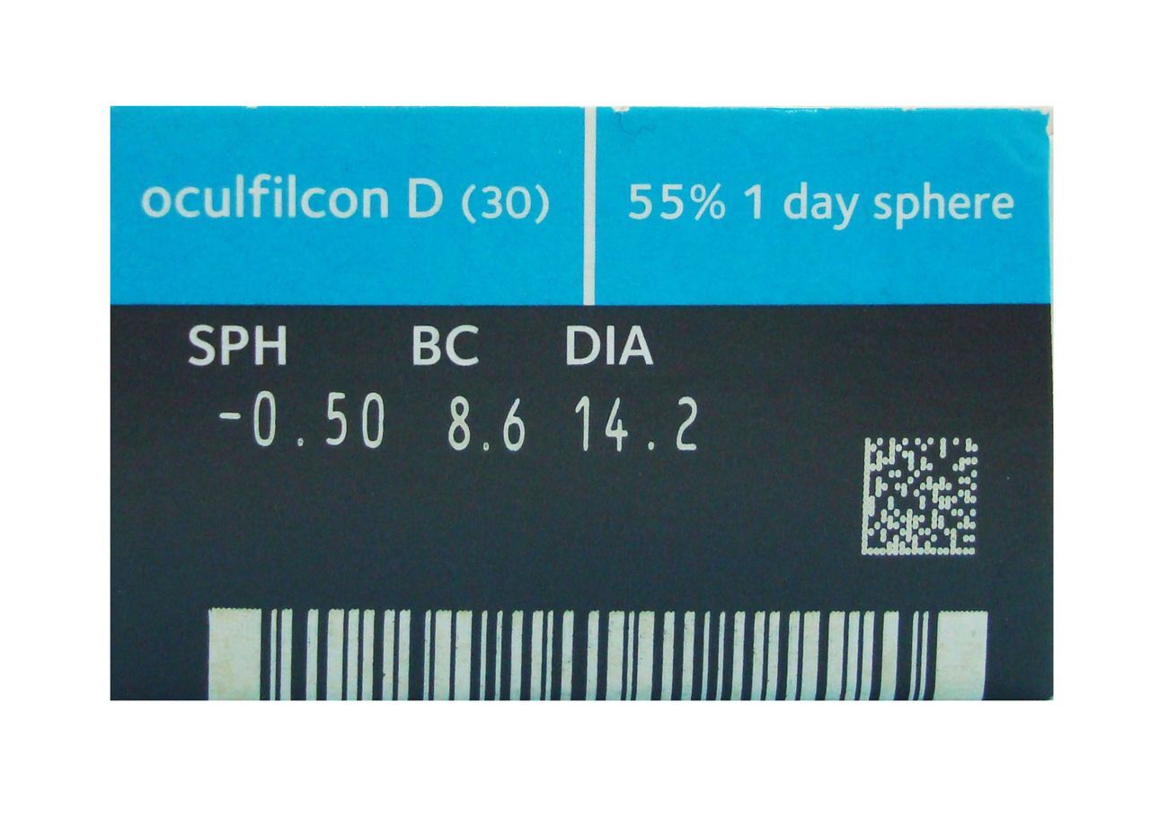 Coopervision Simvue Bio Moist 55 1 Day , Daily Clear Contact lens 30pcs/box -0.50 t -10.00 DS
