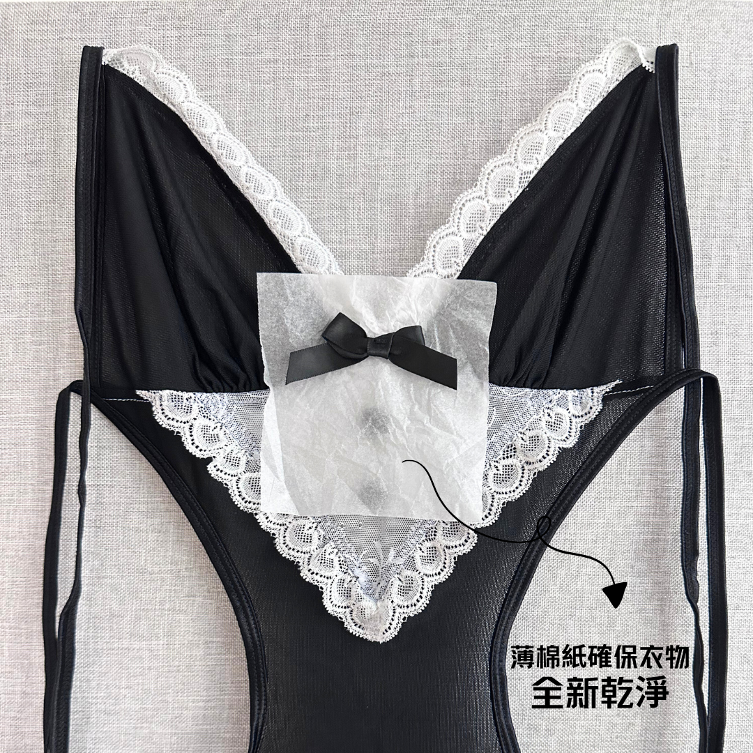 性感火辣透視女僕套裝 - S/M/L/XL (#81460)