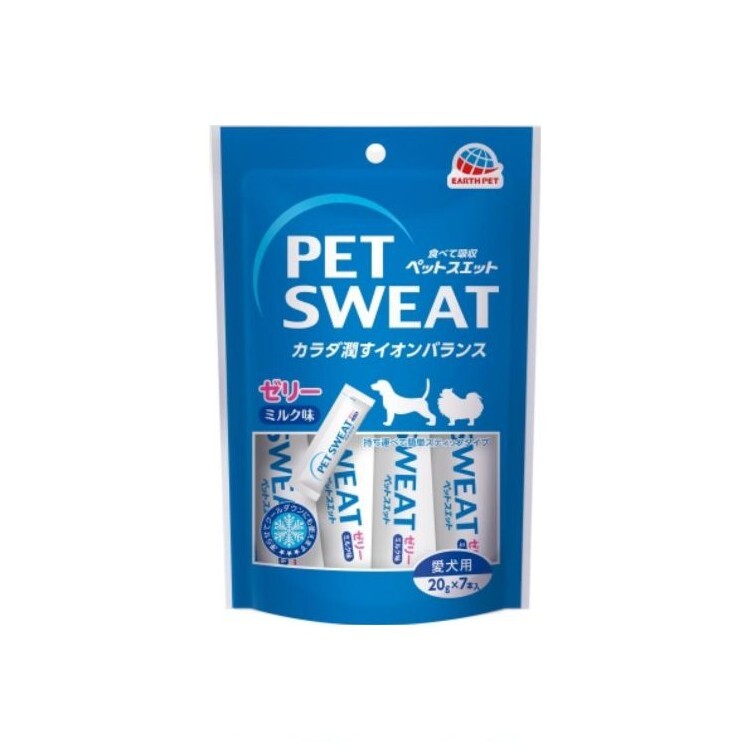Pet Sweat 犬用 蔓越莓水份補給 牛奶味 20gx7本