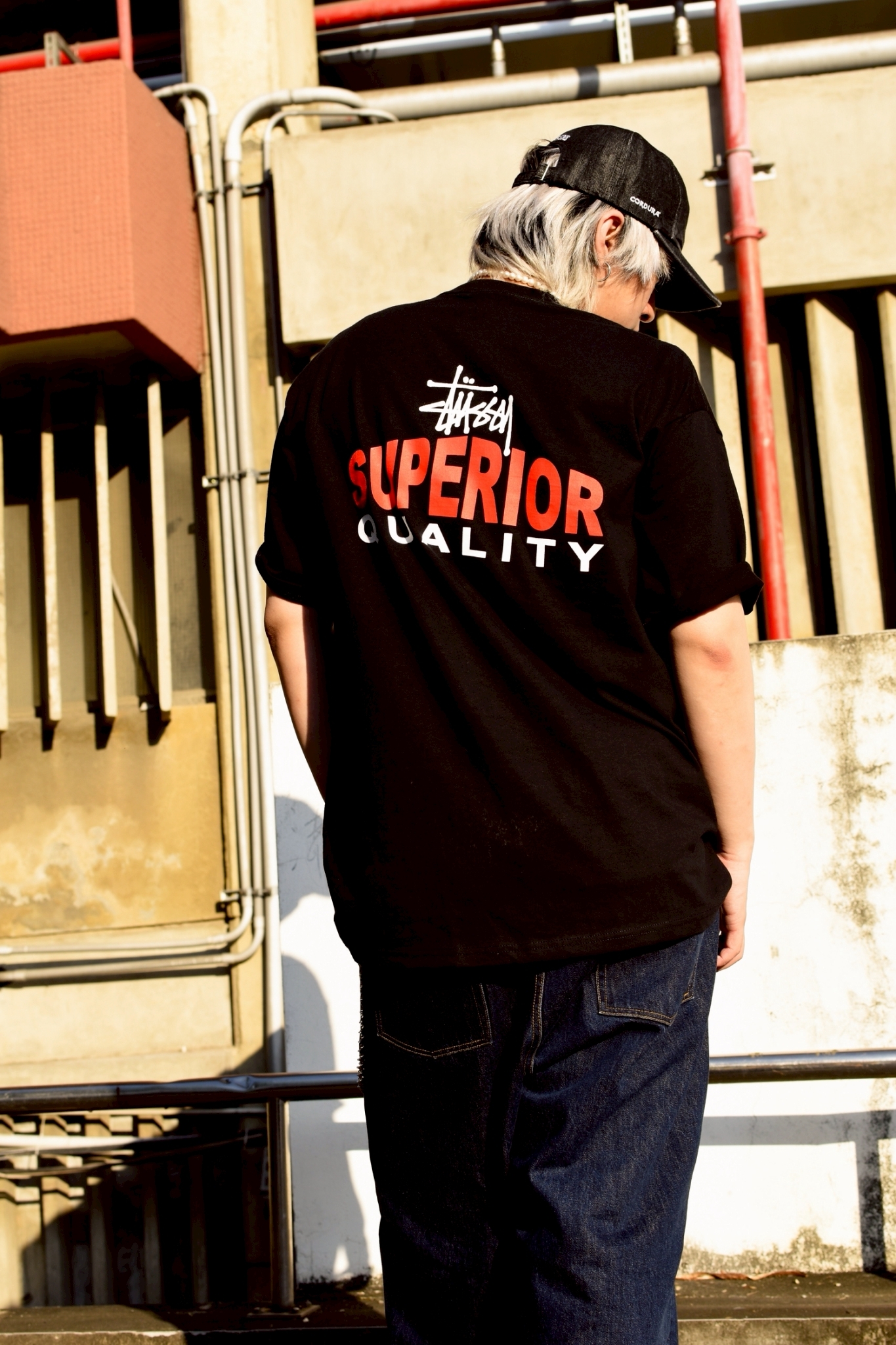 ☆ETW☆【EASY TO WEAR】Stussy SUPERIOR QUALITY TEE 文字 紅字 短袖 短T 短TEE