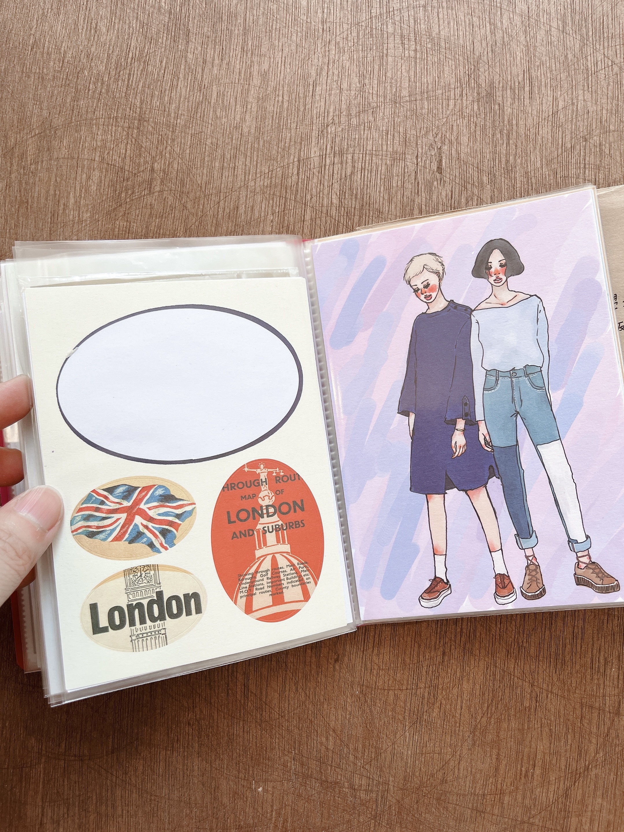 NOViTA A6 明信片 轉印貼紙 收納本 (60枚)｜KOKUYO 日本