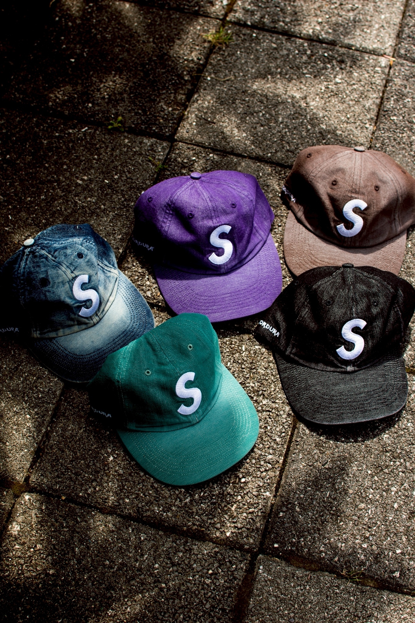 ☆ETW☆【EASY TO WEAR】Supreme Cordura® Denim S Logo 6-Panel 丹寧 水洗 老帽 棒球帽