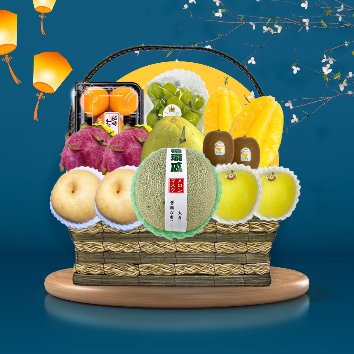 中秋圓夢果籃-M613-11