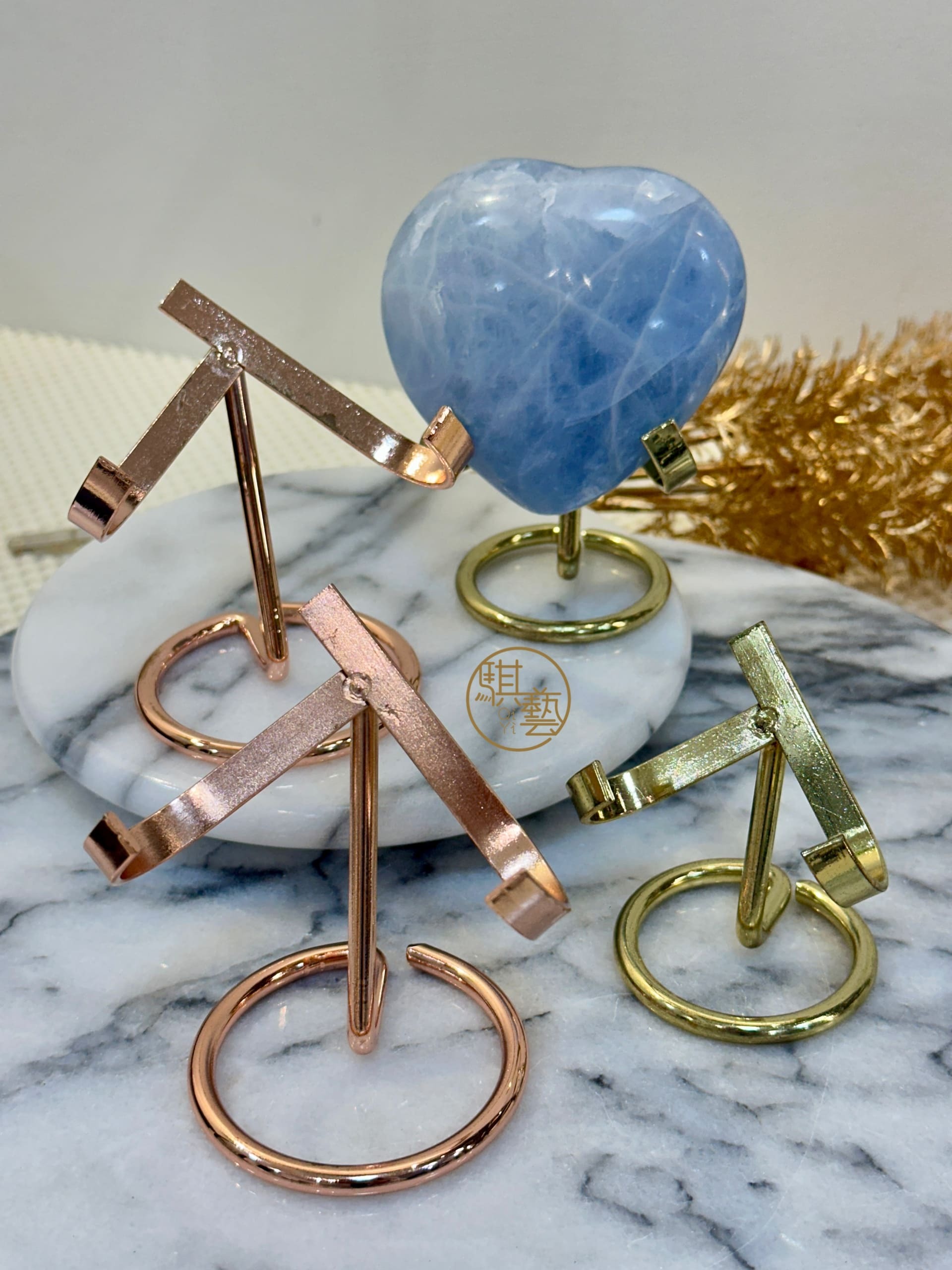 金屬愛心水晶展示架 兩色兩尺寸 愛心造型 擺件展示托架