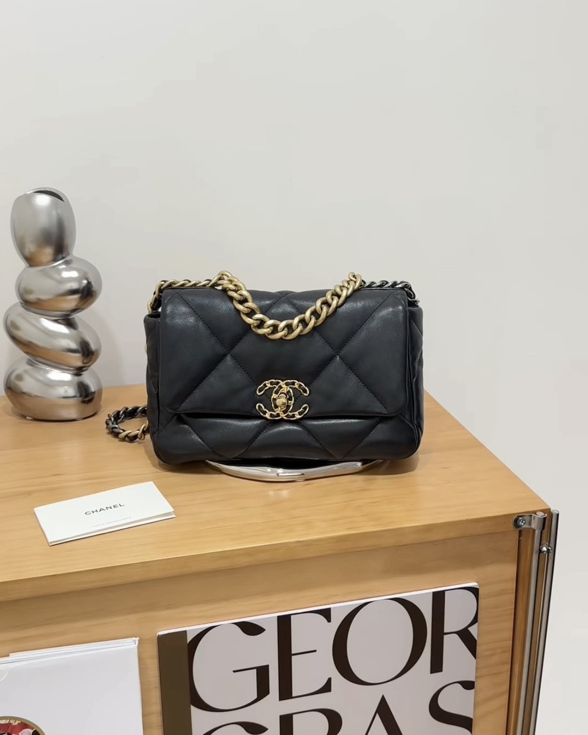 CHANEL｜19BAG 小號 黑金