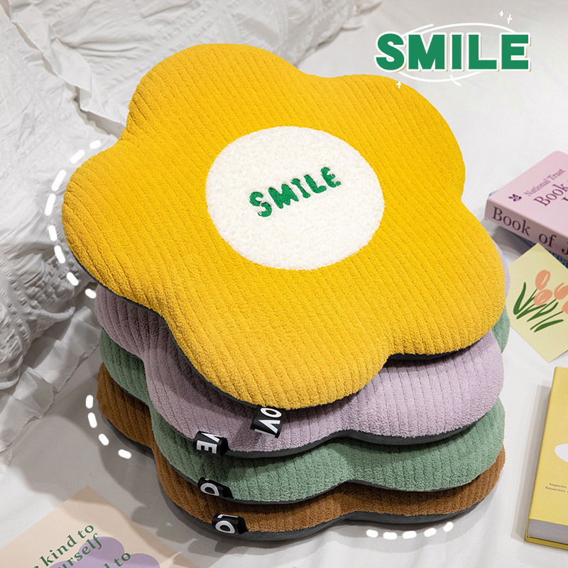 《6082》小清新小臉花朵坐墊