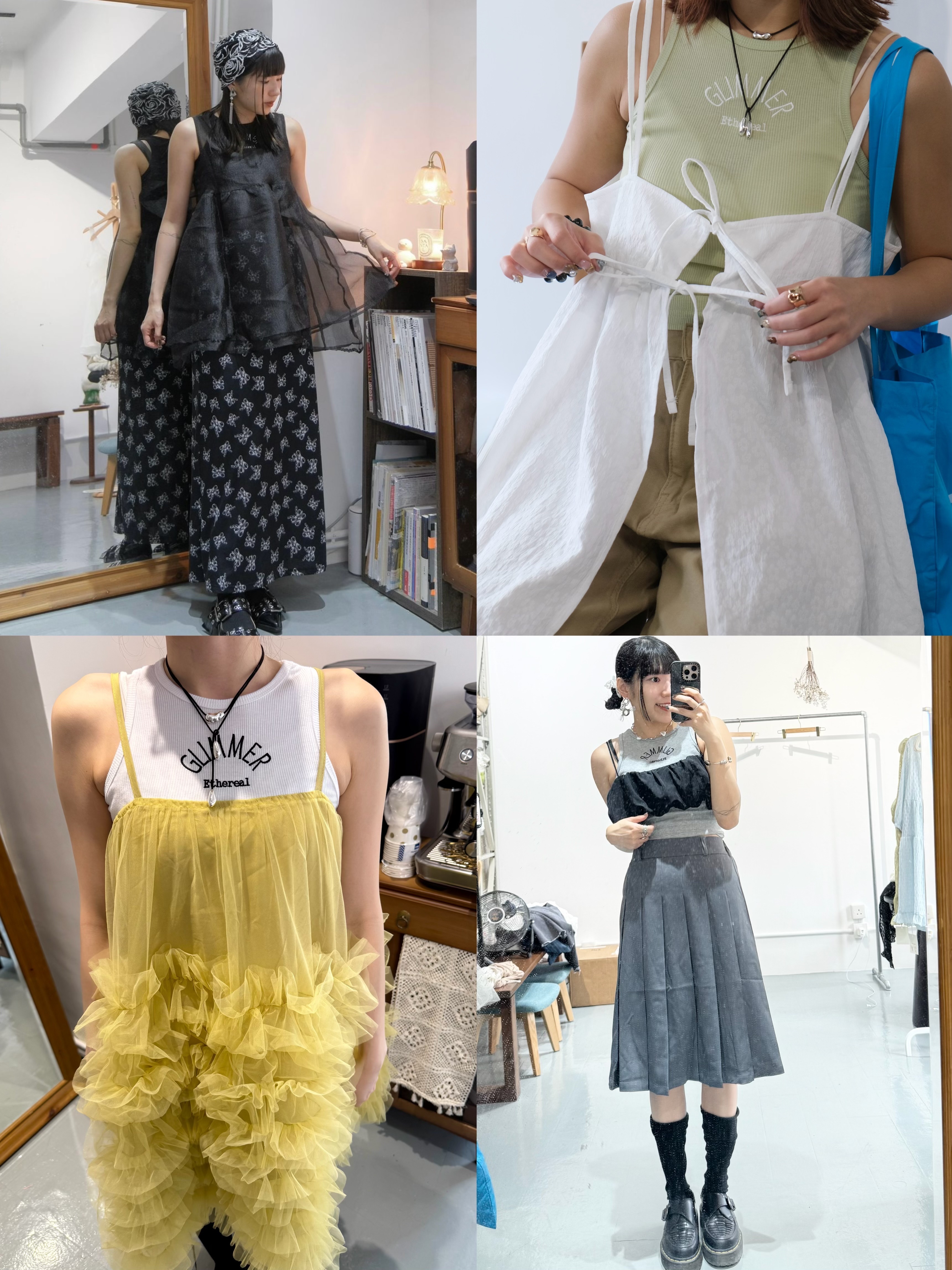 刺繡勁入肩款背心