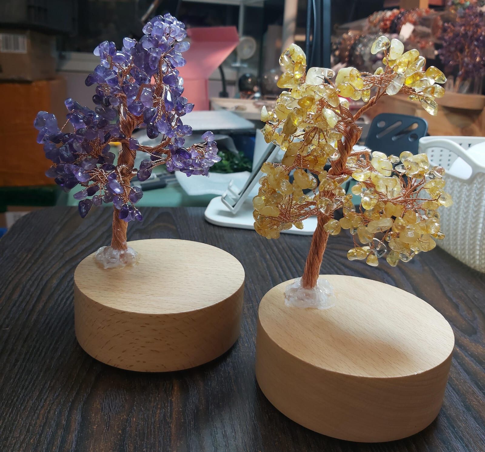 🔮能量水晶🔮 黃晶/紫晶音樂盒(H6 CR810)