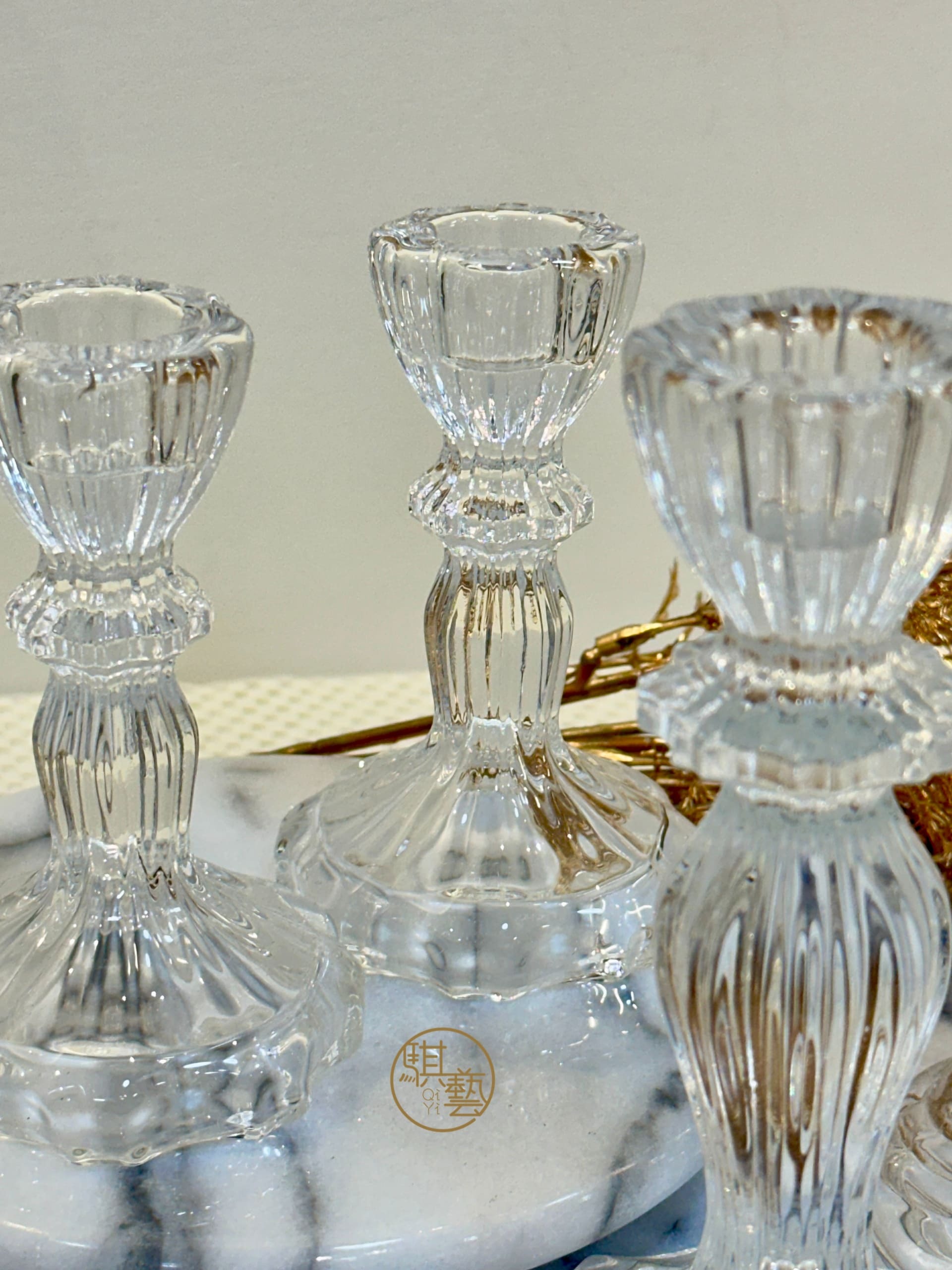 經典復古雕花玻璃球座 造型款式隨機出