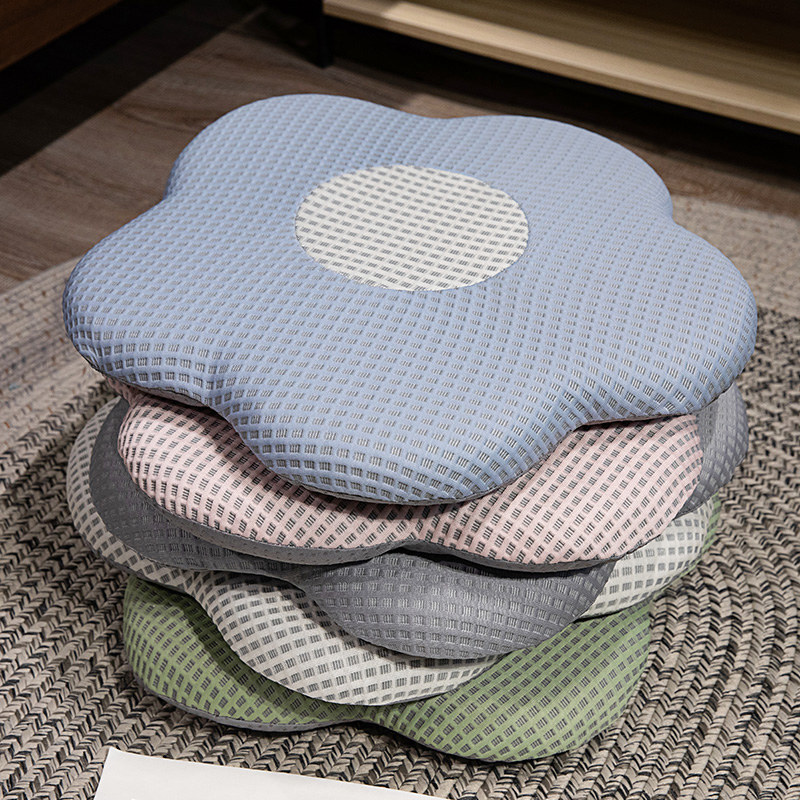 《6083》華夫格辦公室涼感花朵坐墊