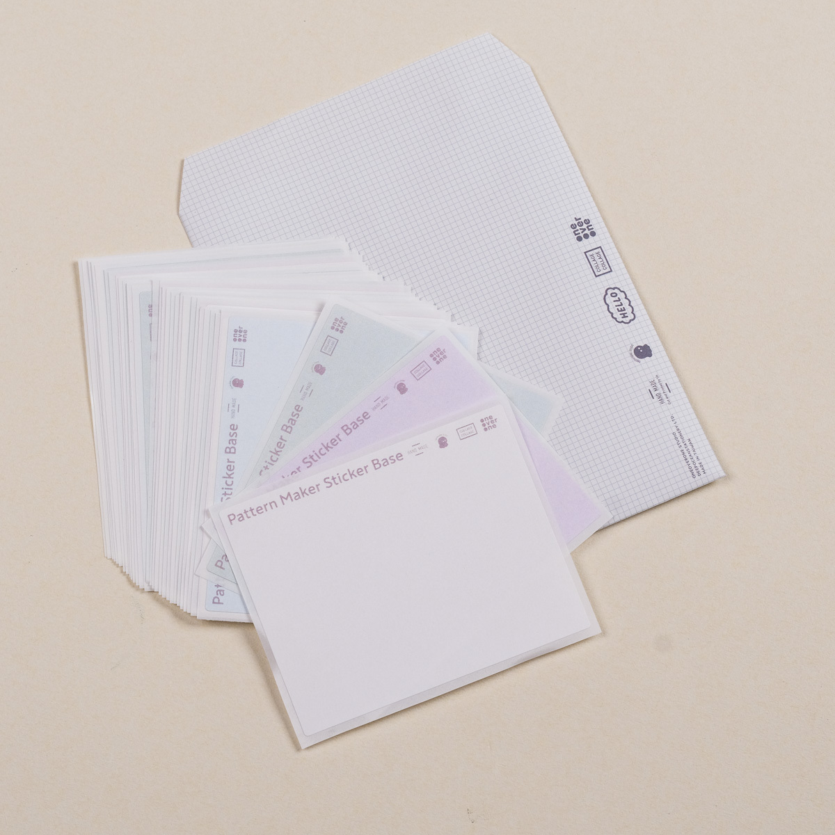 自製素材 基底貼紙｜一分之一工作室 台灣