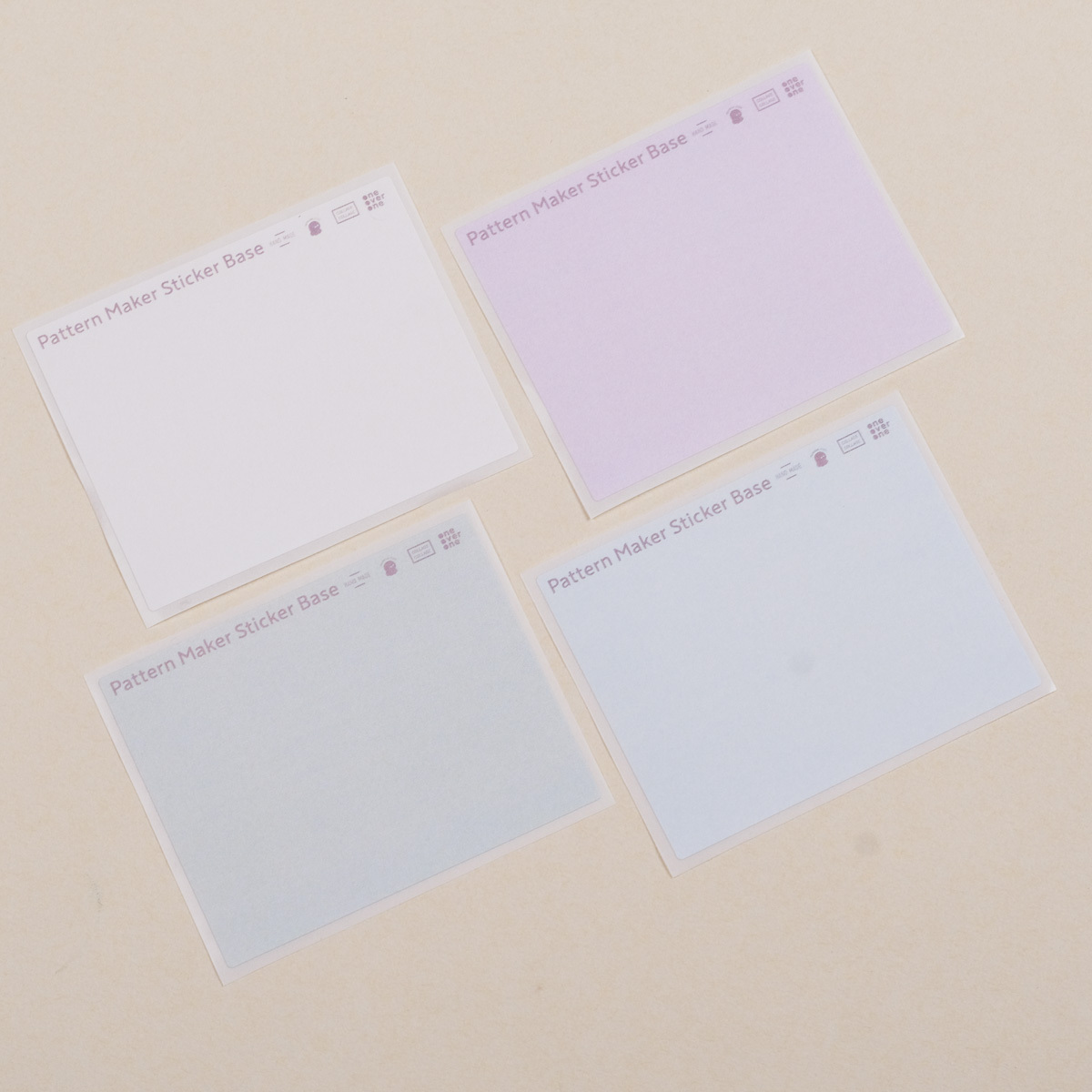 自製素材 基底貼紙｜一分之一工作室 台灣