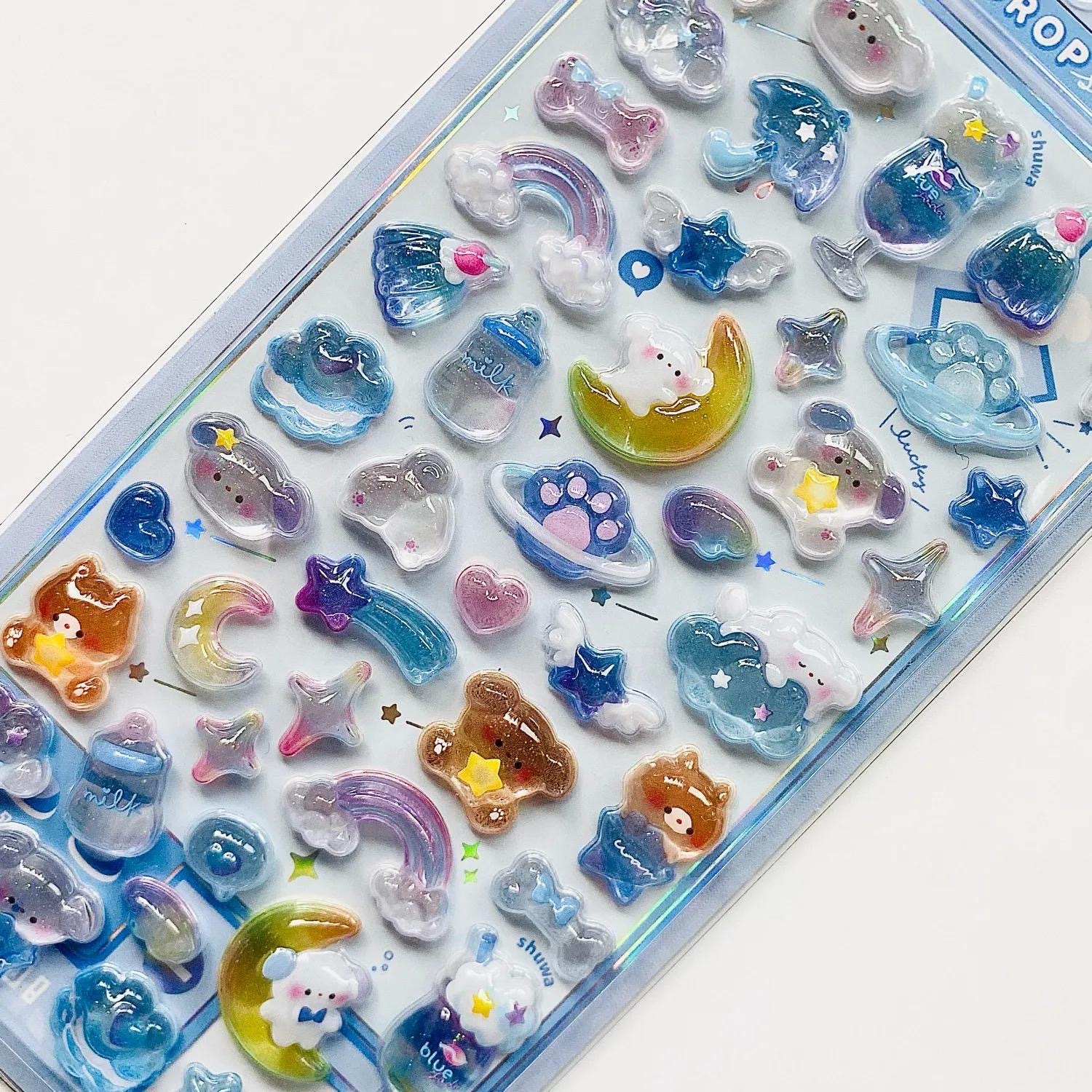 【日本超人氣】JP 狗狗 x BONBON 透明立體貼紙 0533