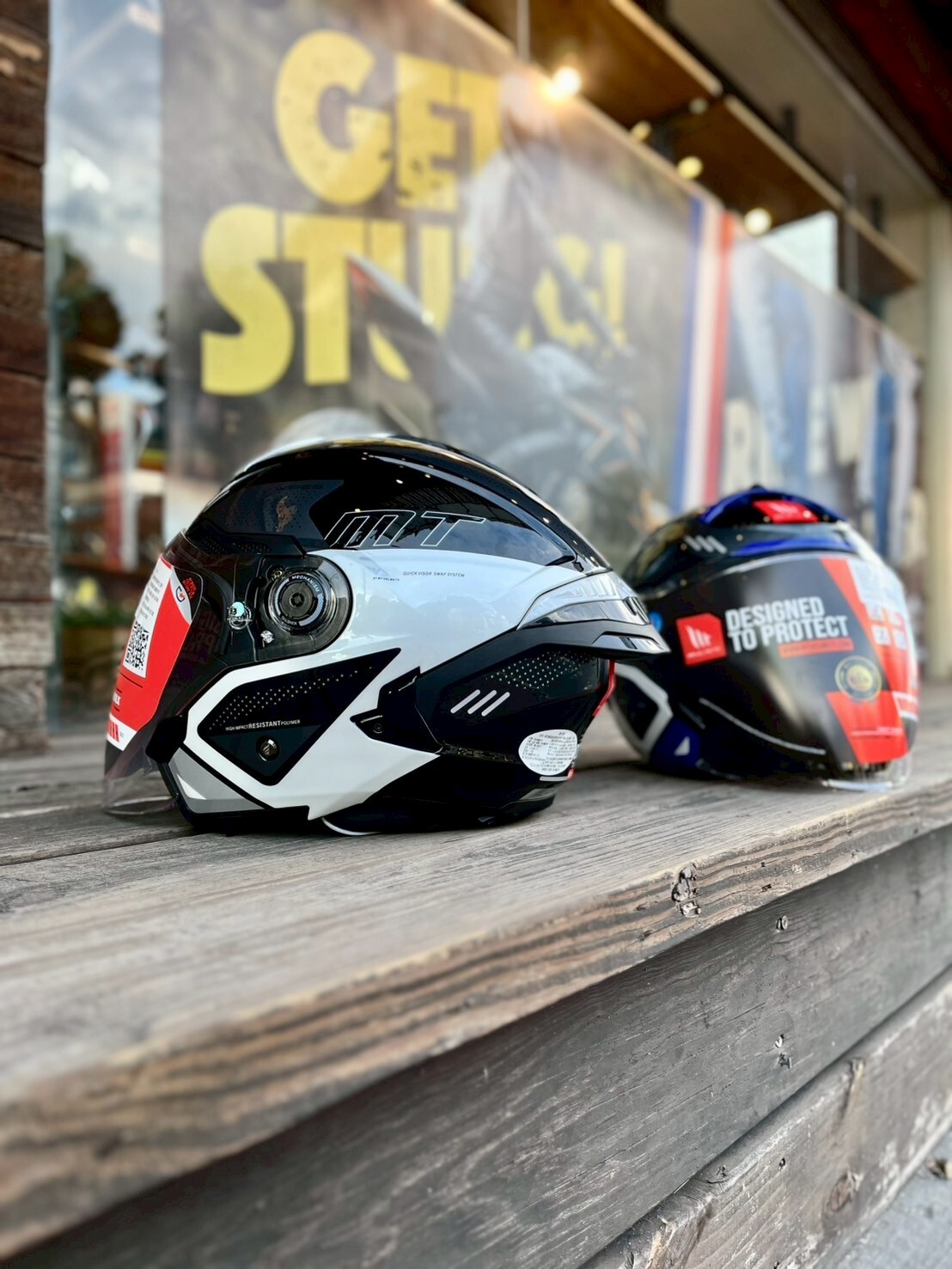 MT Helmet COSMO SV 星際 彩繪 黑灰白消逝 3/4罩 安全帽 亞版